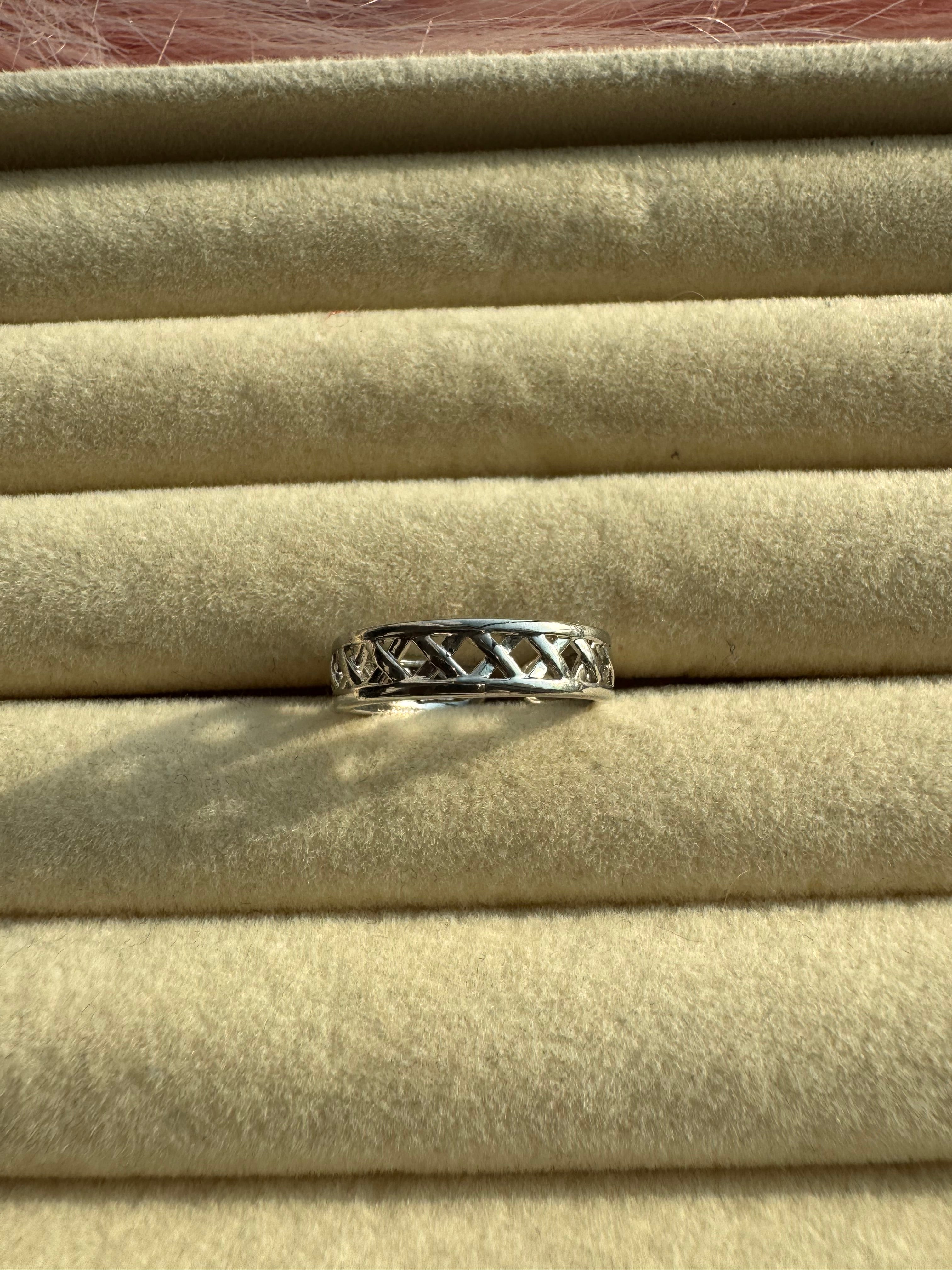Interwoven Openwork Statement Band