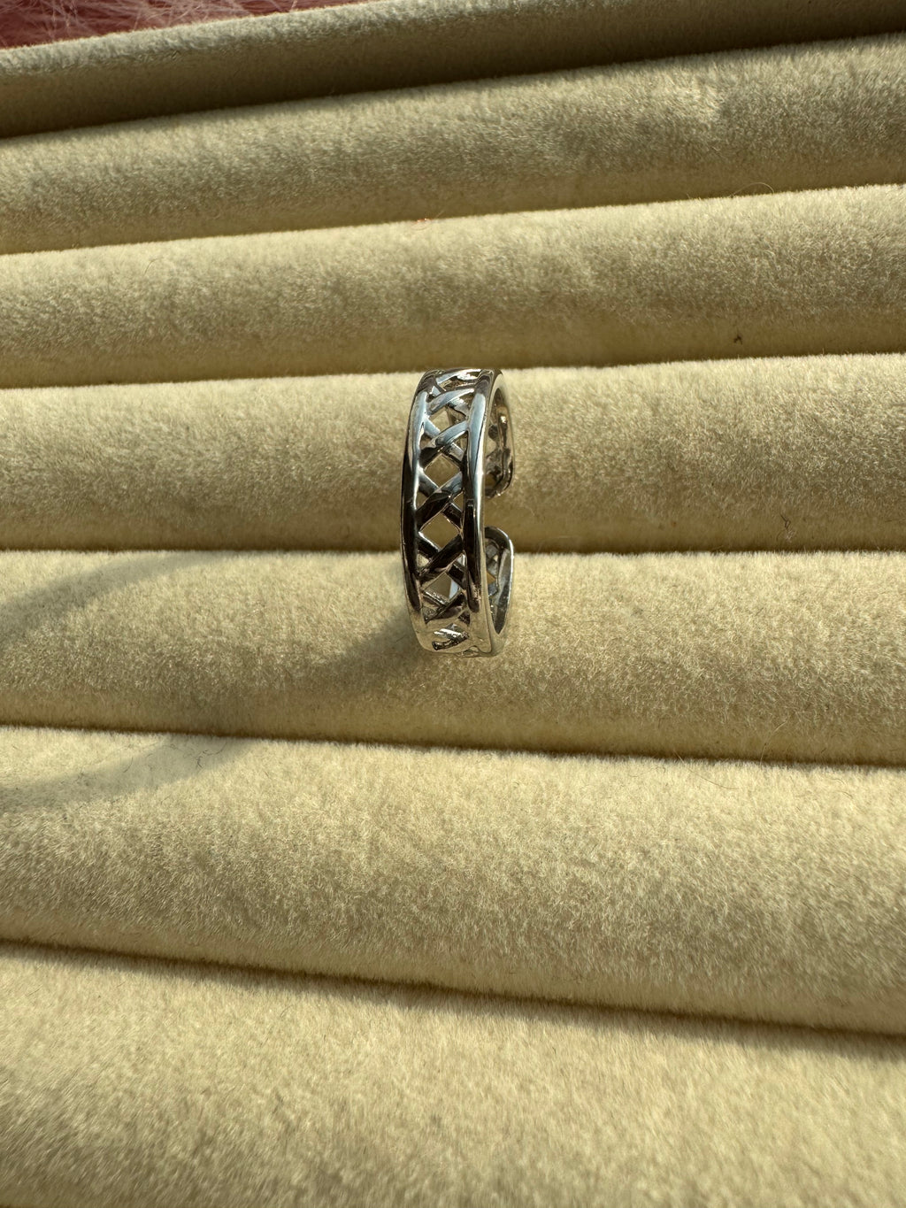 Interwoven Openwork Statement Band