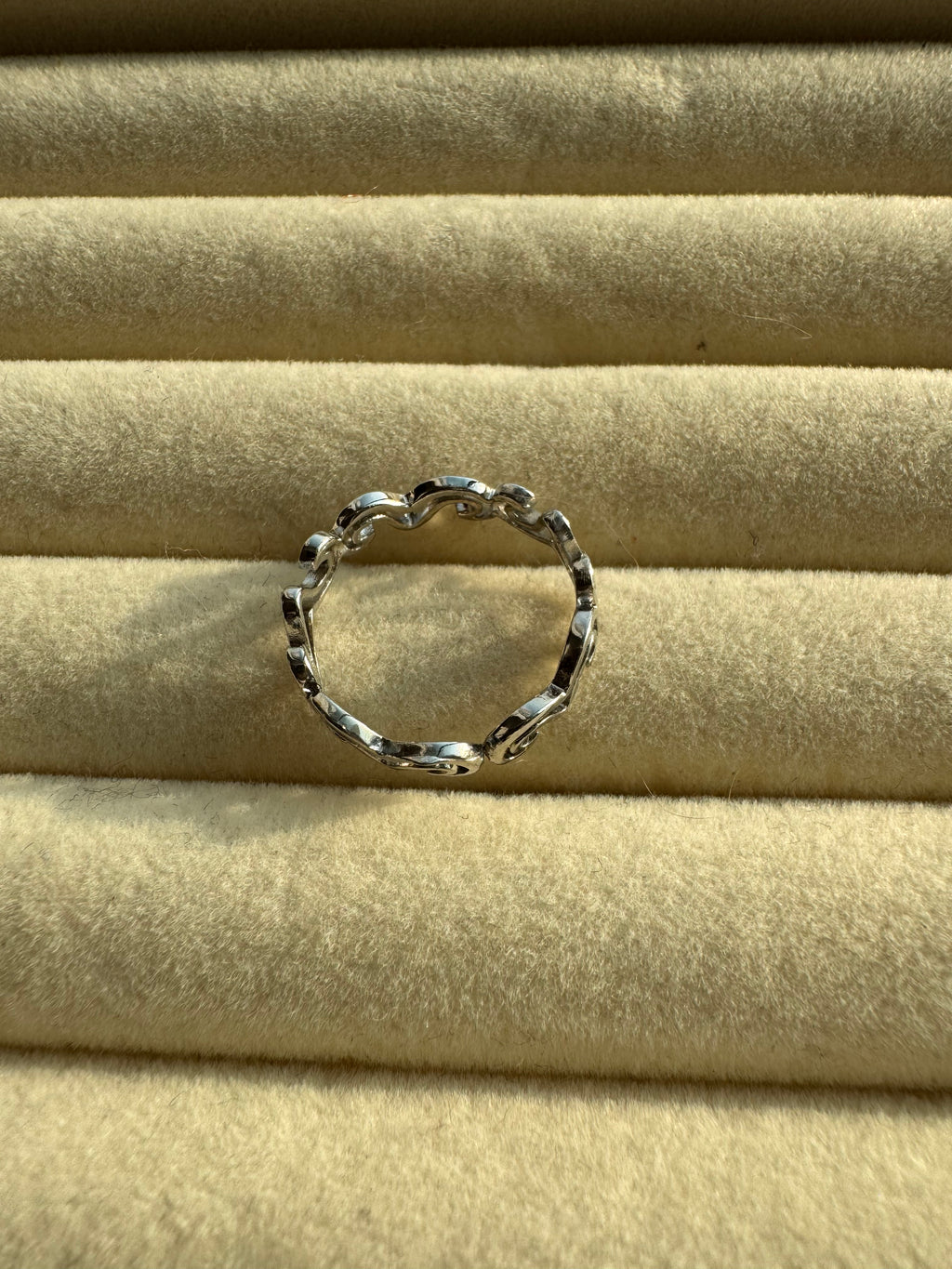 The Fluid Wave Silver Ring