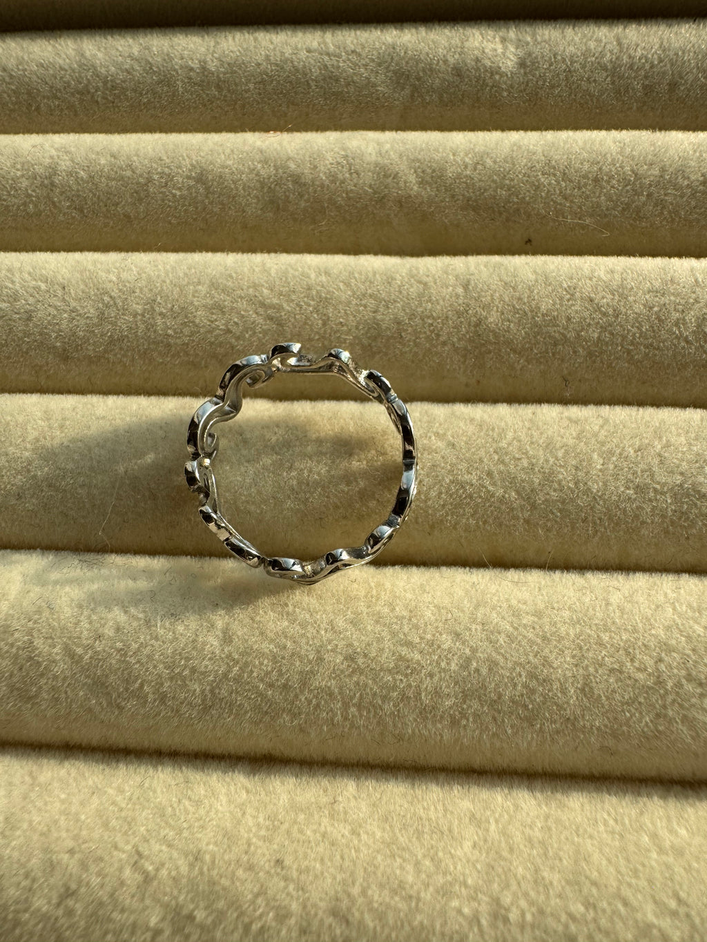 The Fluid Wave Silver Ring
