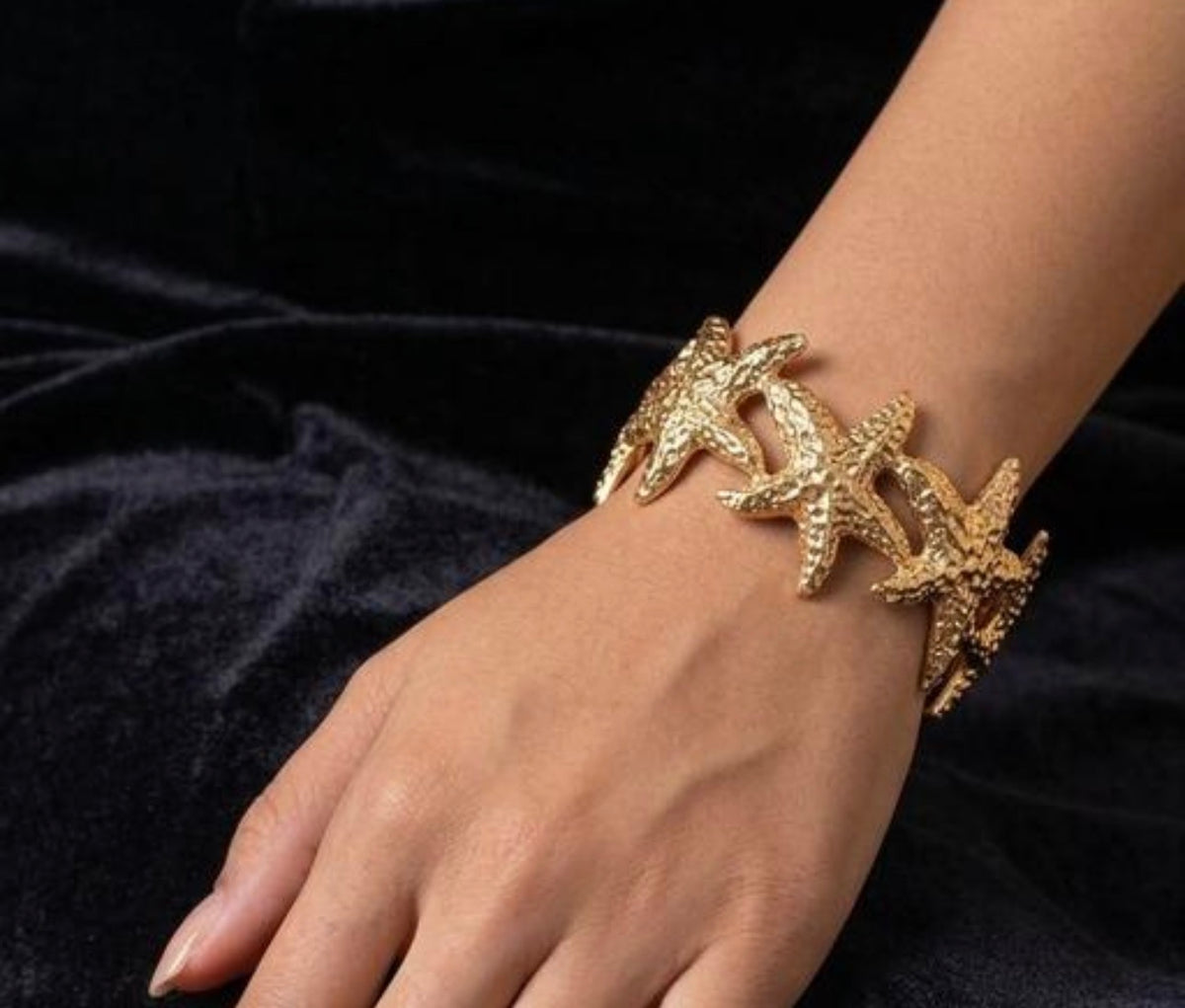 Starfish Sculptural Cuff Bracelet