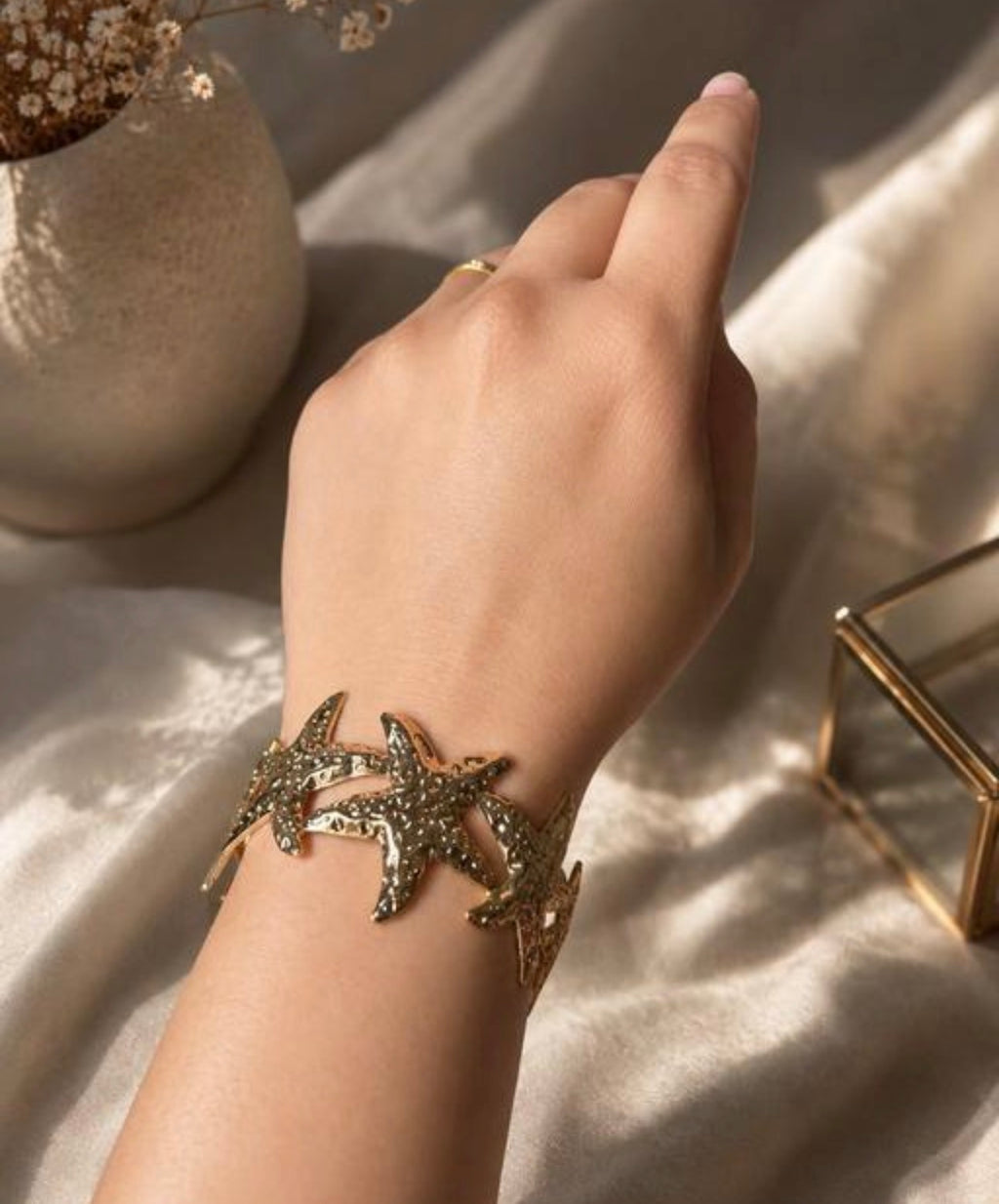 Starfish Sculptural Cuff Bracelet