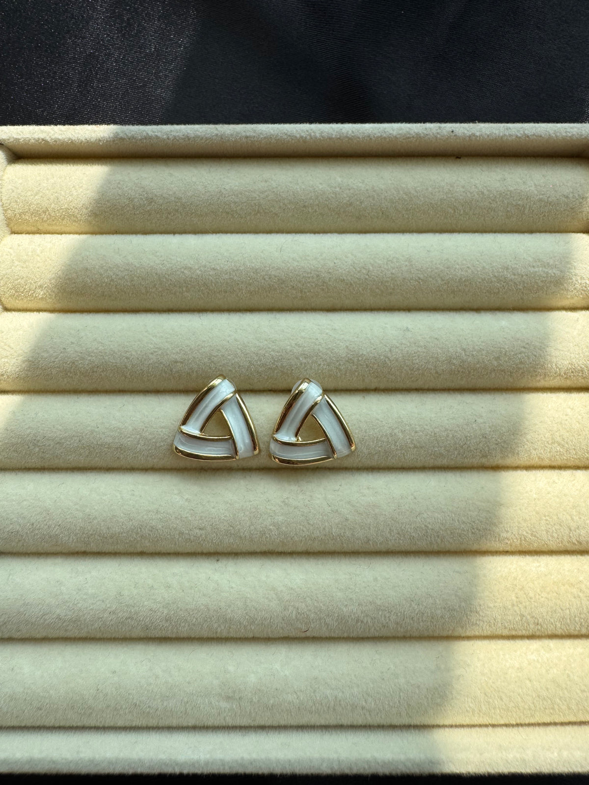 Ivory Knot Stud Earrings