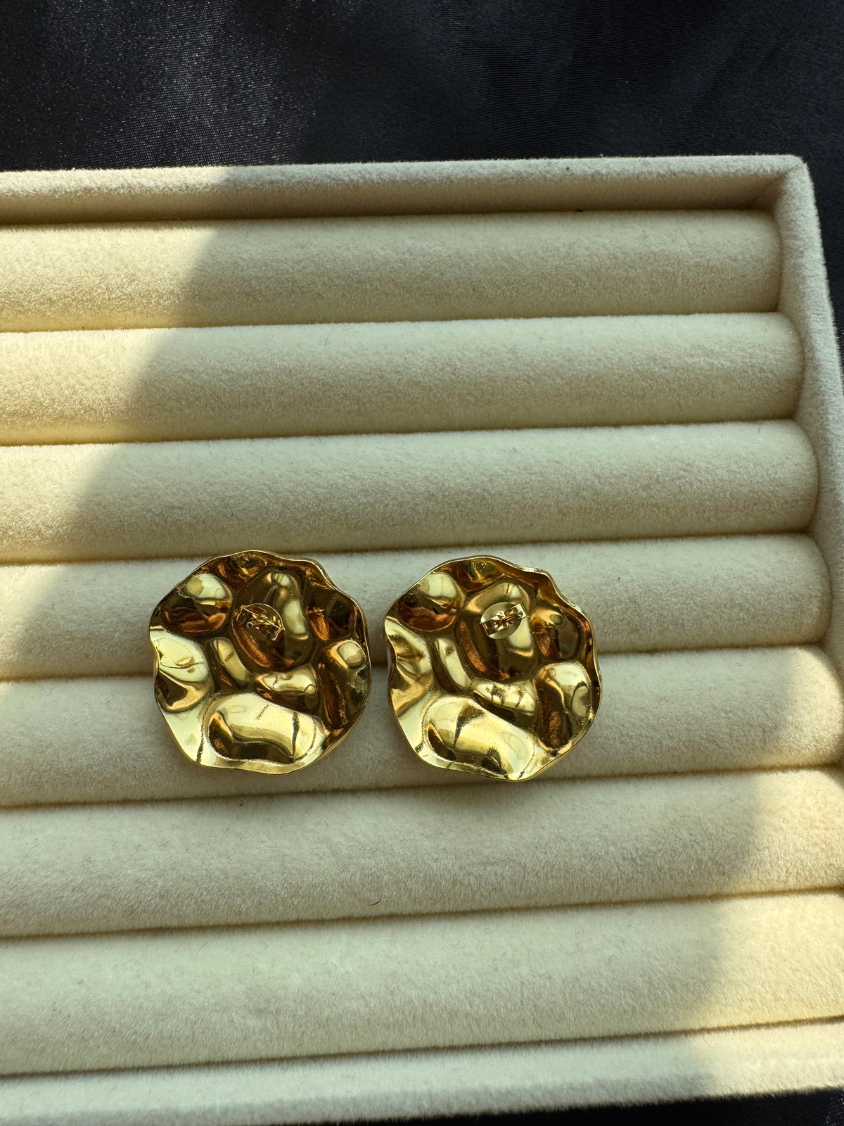 Ivory Mosaic Statement Earrings