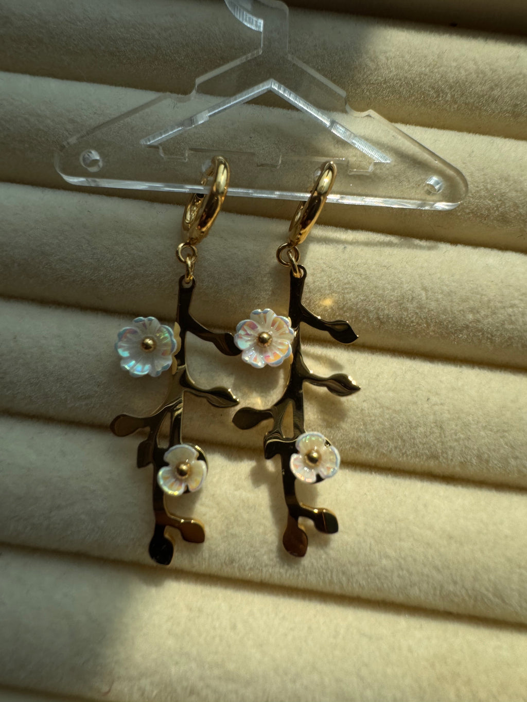 Blossom Branch Drop Earrings