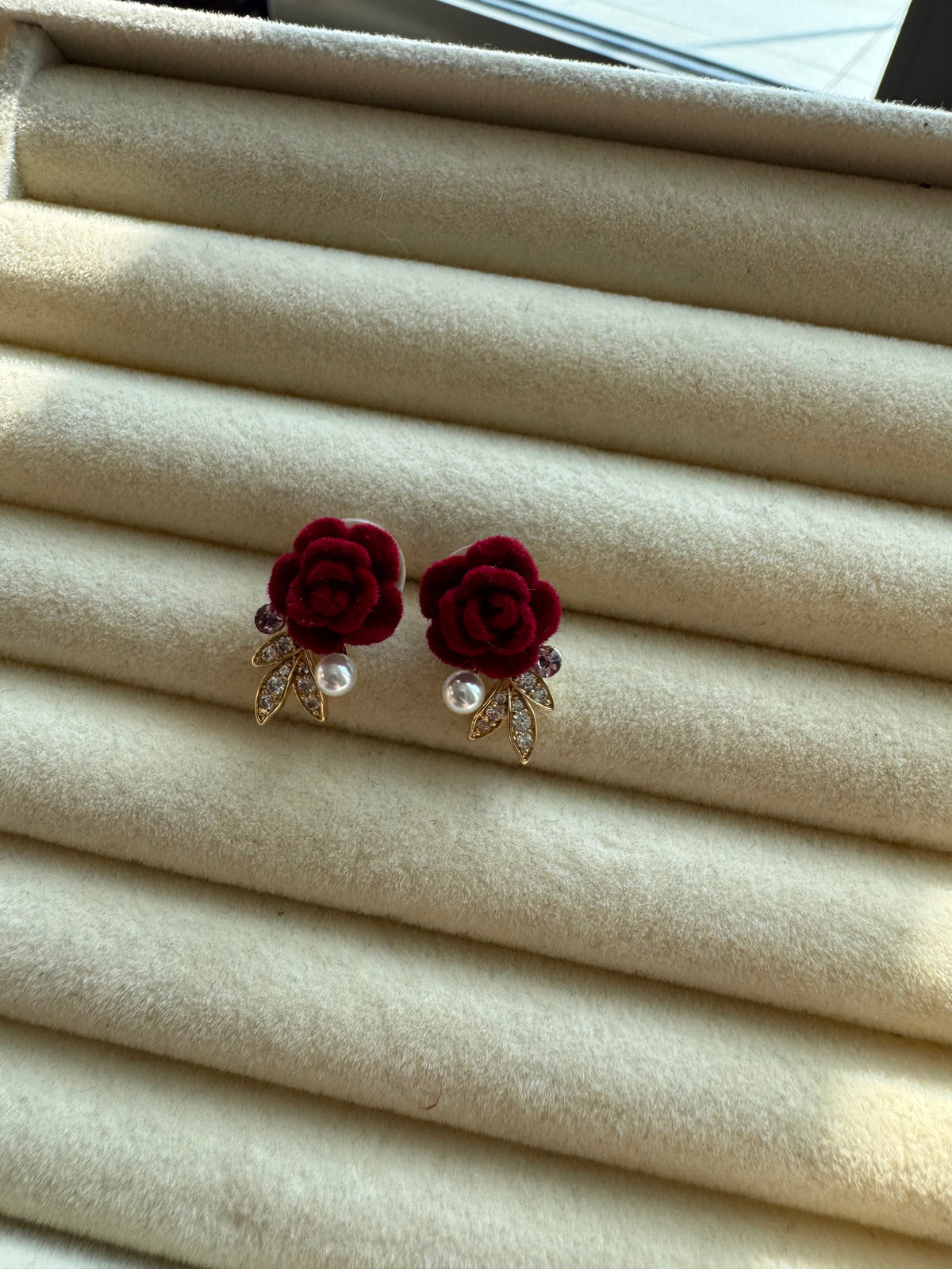 Velvet Rose Statement Studs