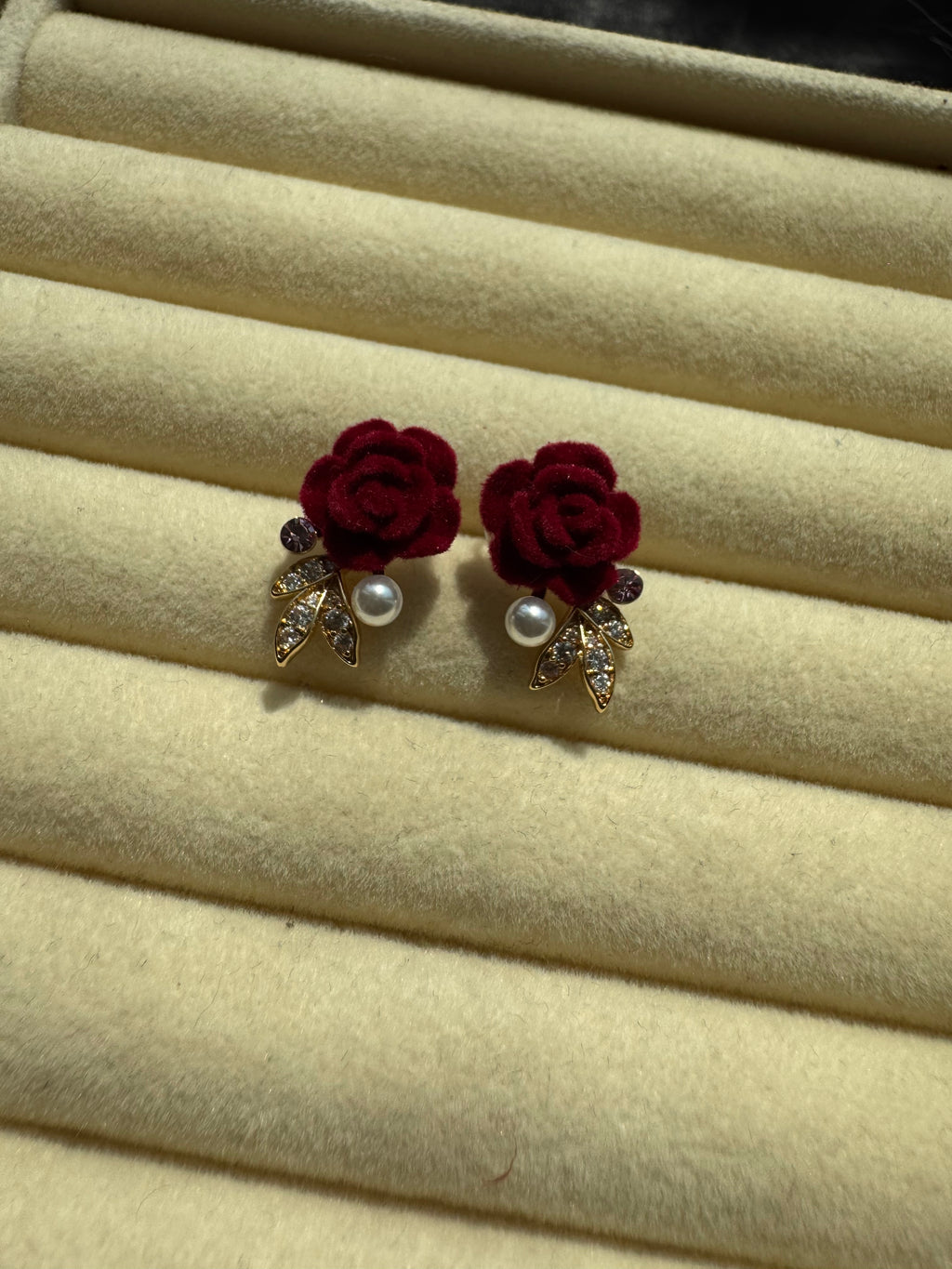 Velvet Rose Statement Studs