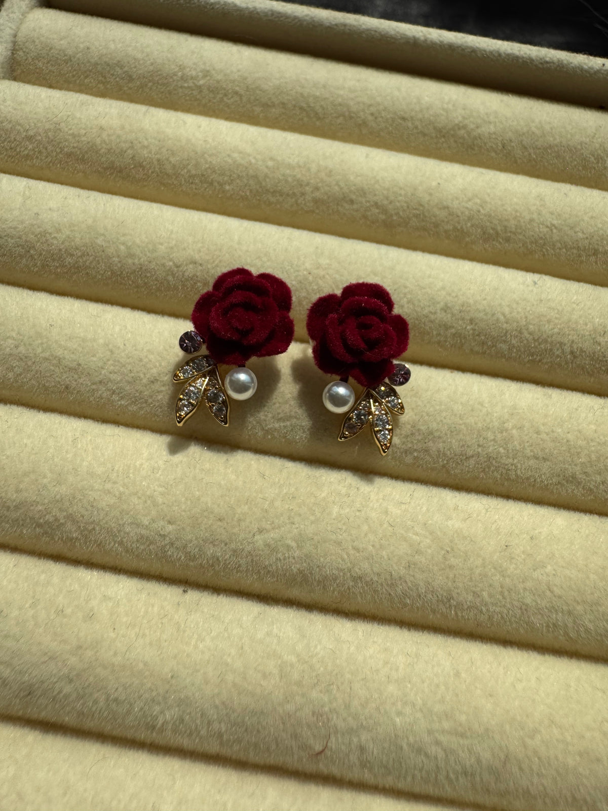 Velvet Rose Statement Studs