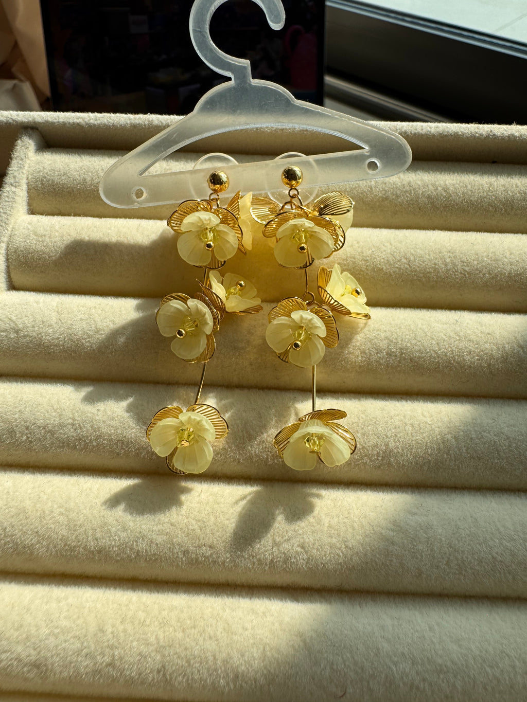 Pastel Blossom Drop Earrings