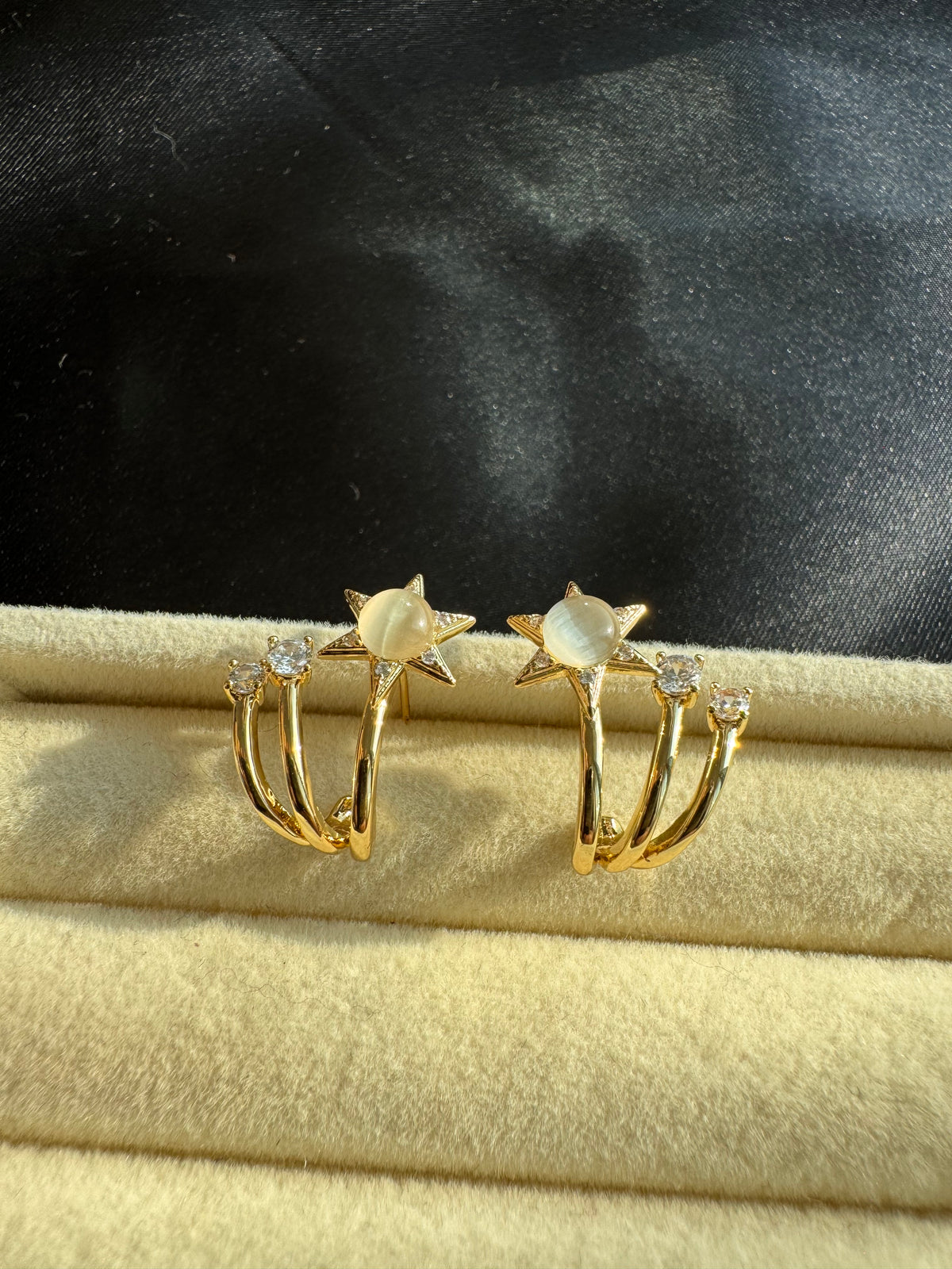 Celestial Glow Ear Climbers