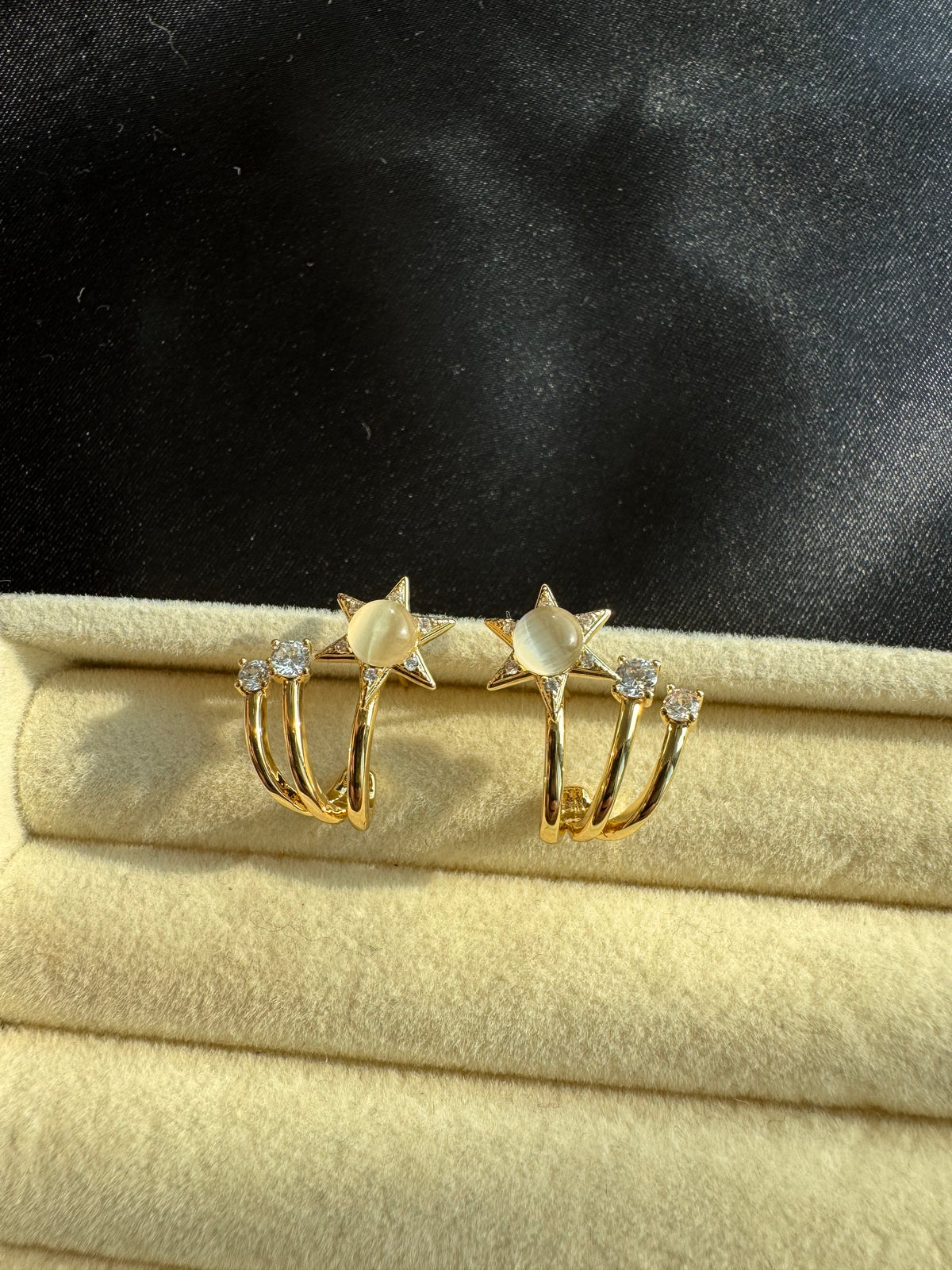 Celestial Glow Ear Climbers