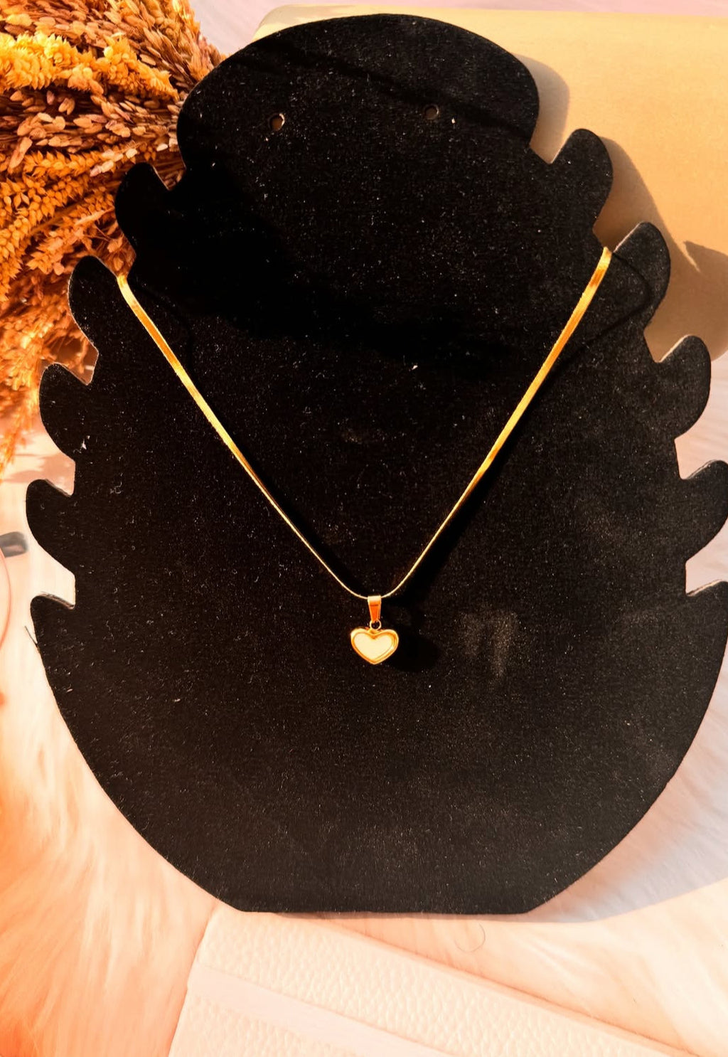 The Liquid Heart Herringbone Necklace