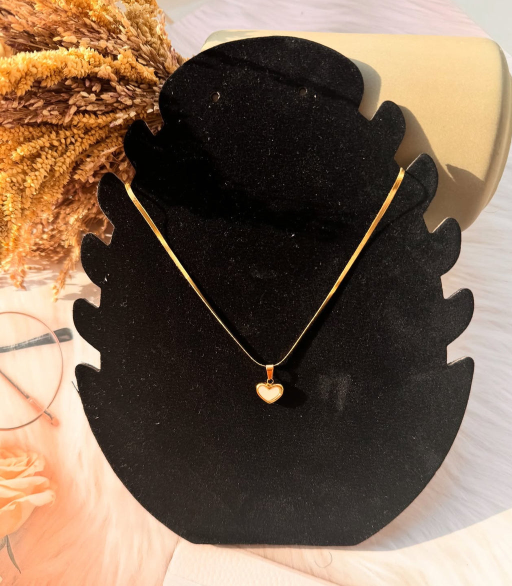 The Liquid Heart Herringbone Necklace