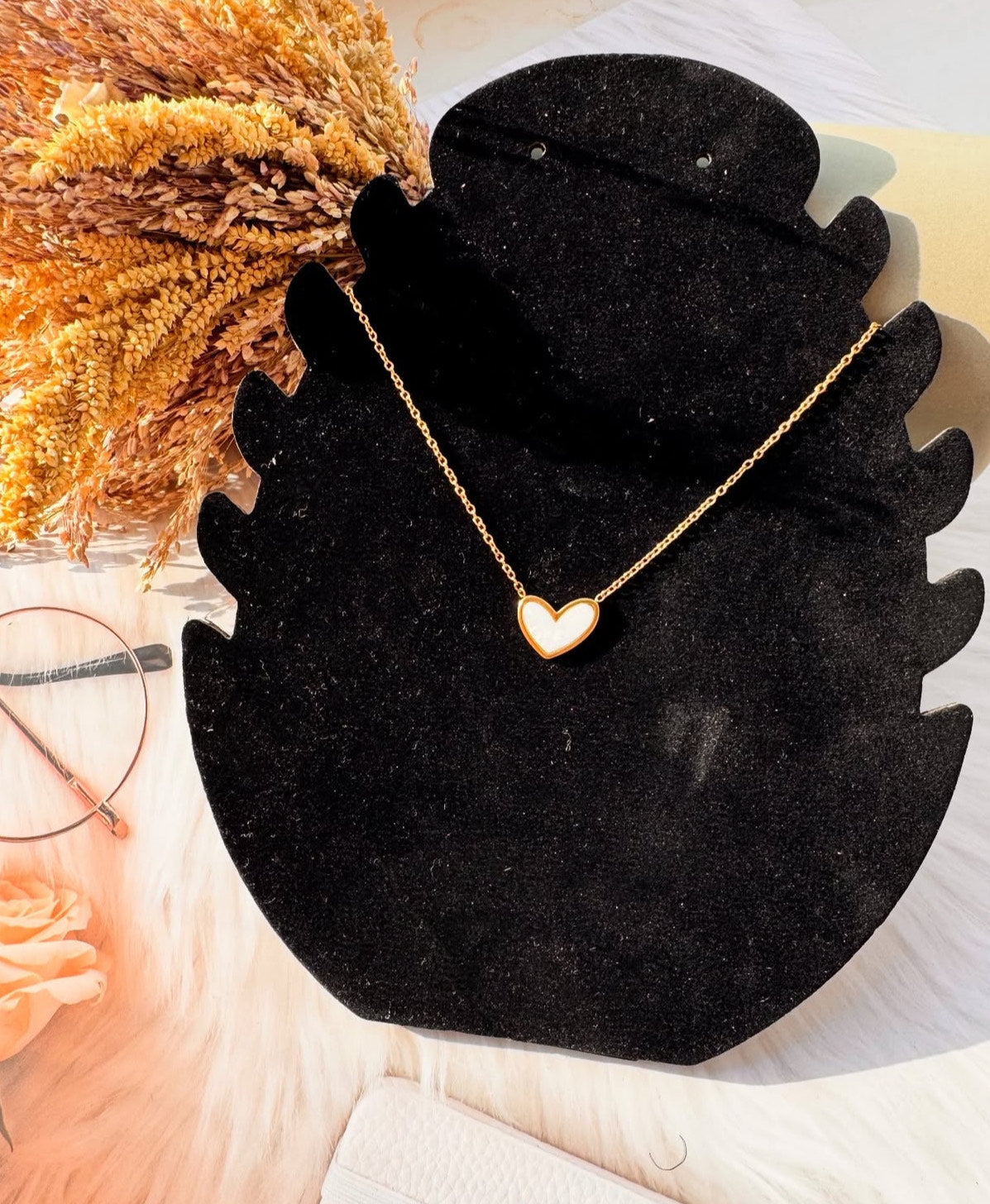 The Pearl-Lustre Heart Necklace