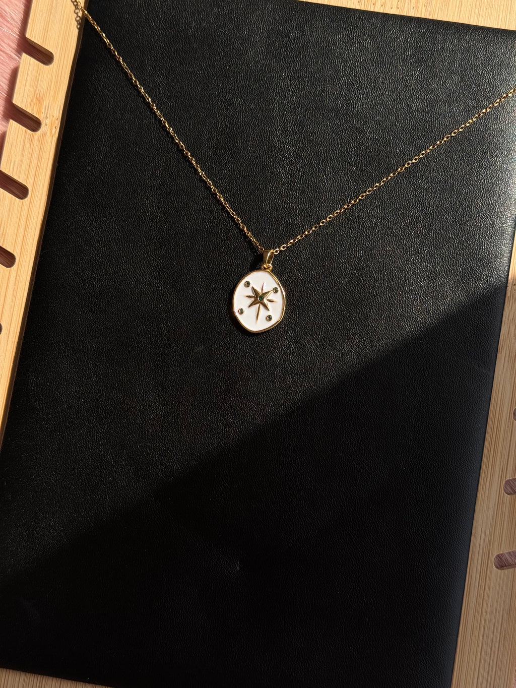 The Celestial Compass Oval Necklace