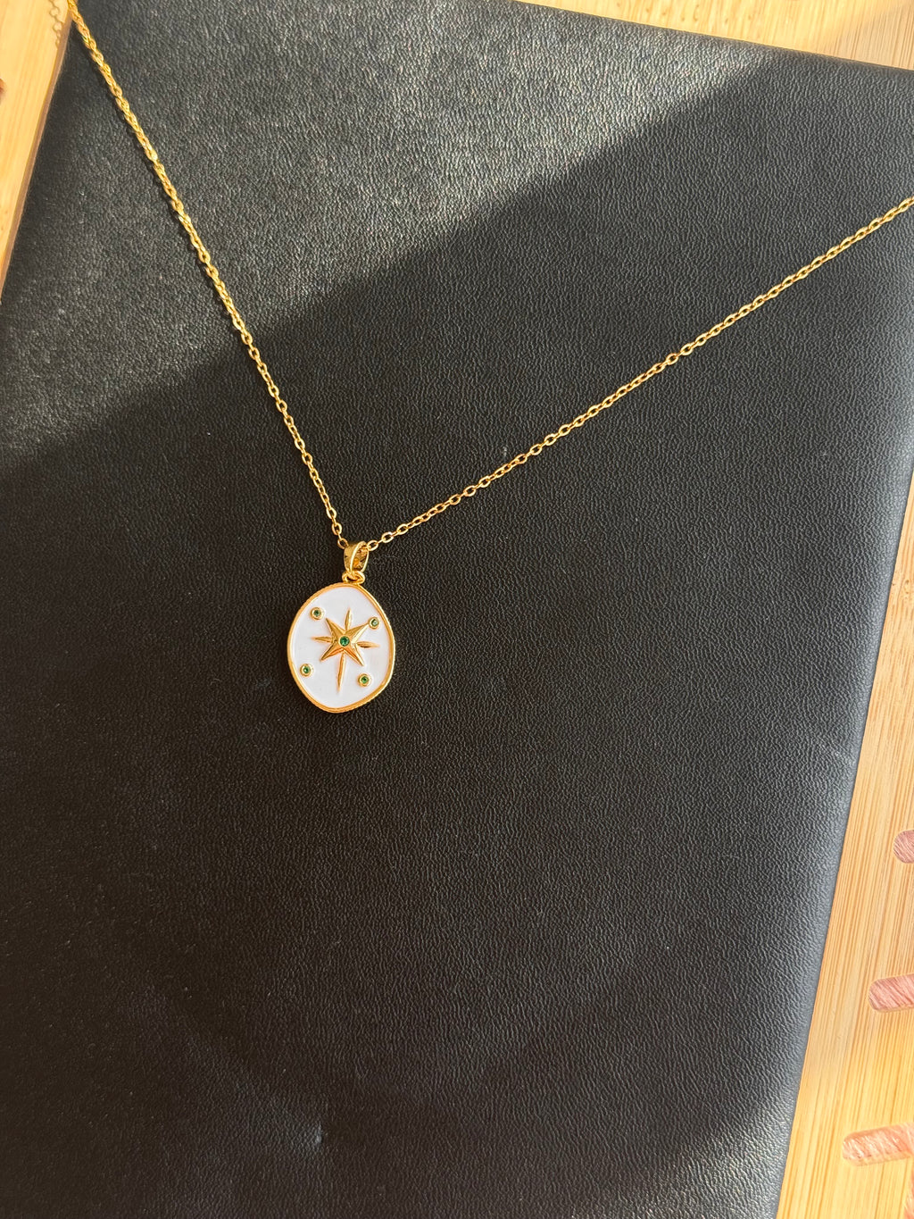 The Celestial Compass Oval Necklace