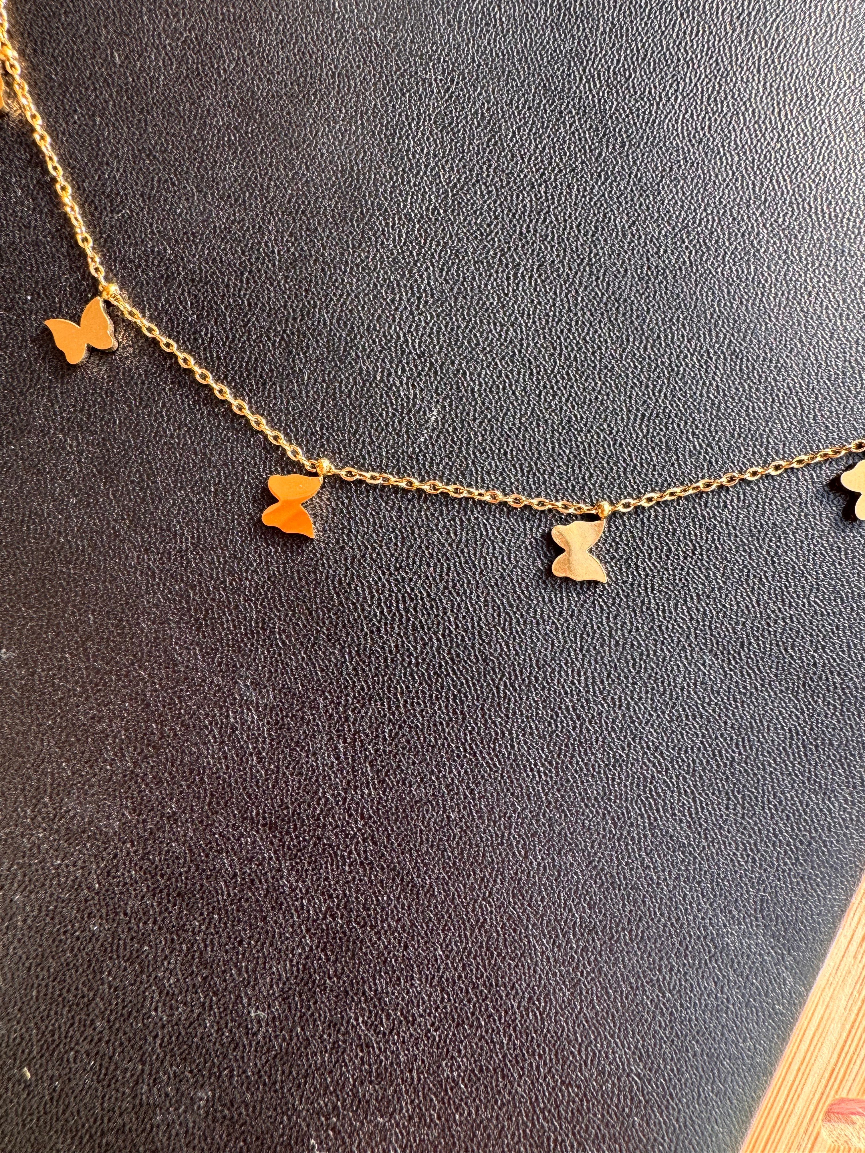 The Flutters & Fine Butterfly Choker Necklace