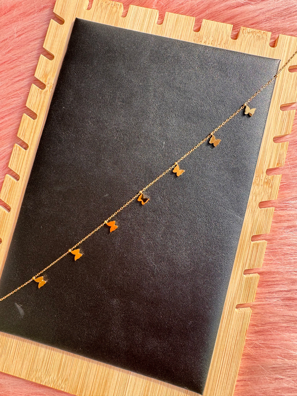 The Flutters & Fine Butterfly Choker Necklace