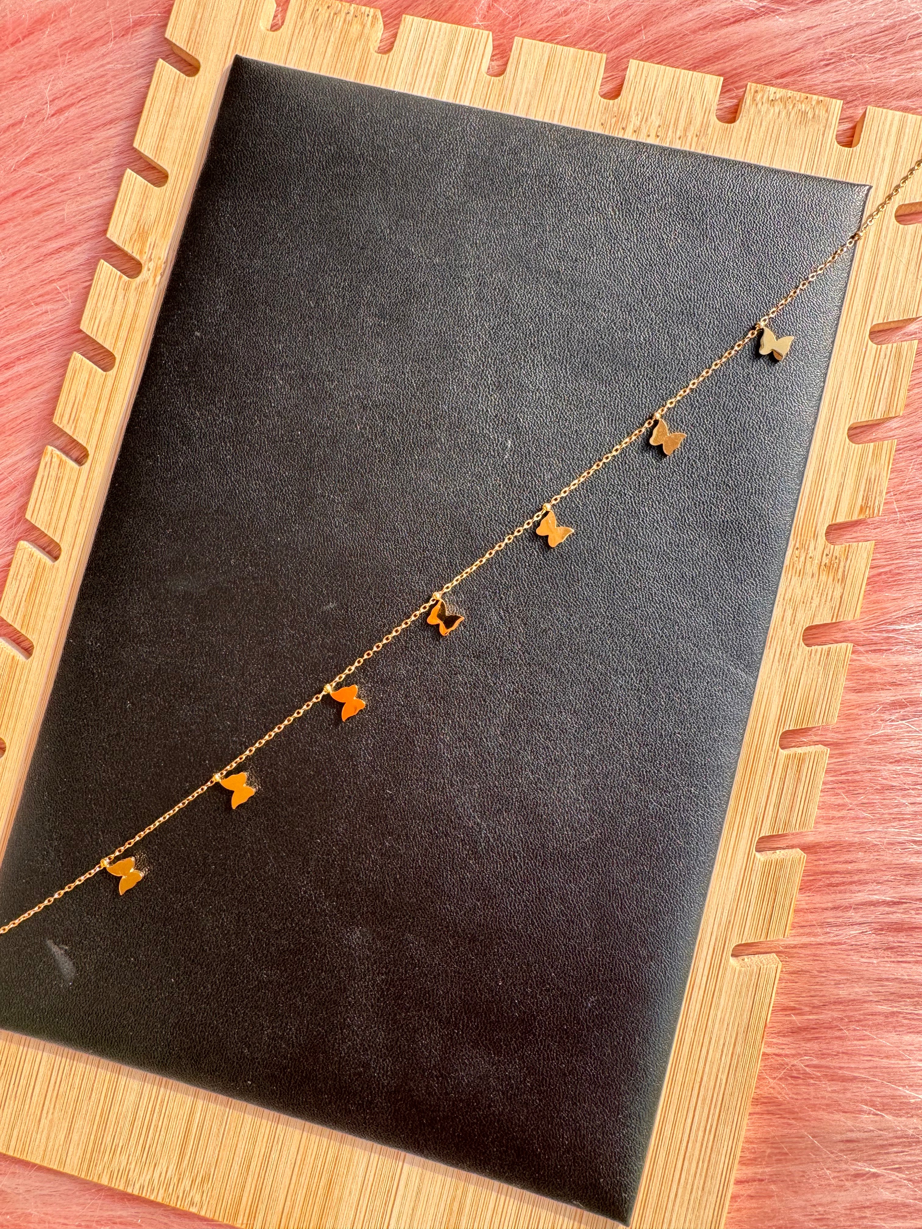 The Flutters & Fine Butterfly Choker Necklace