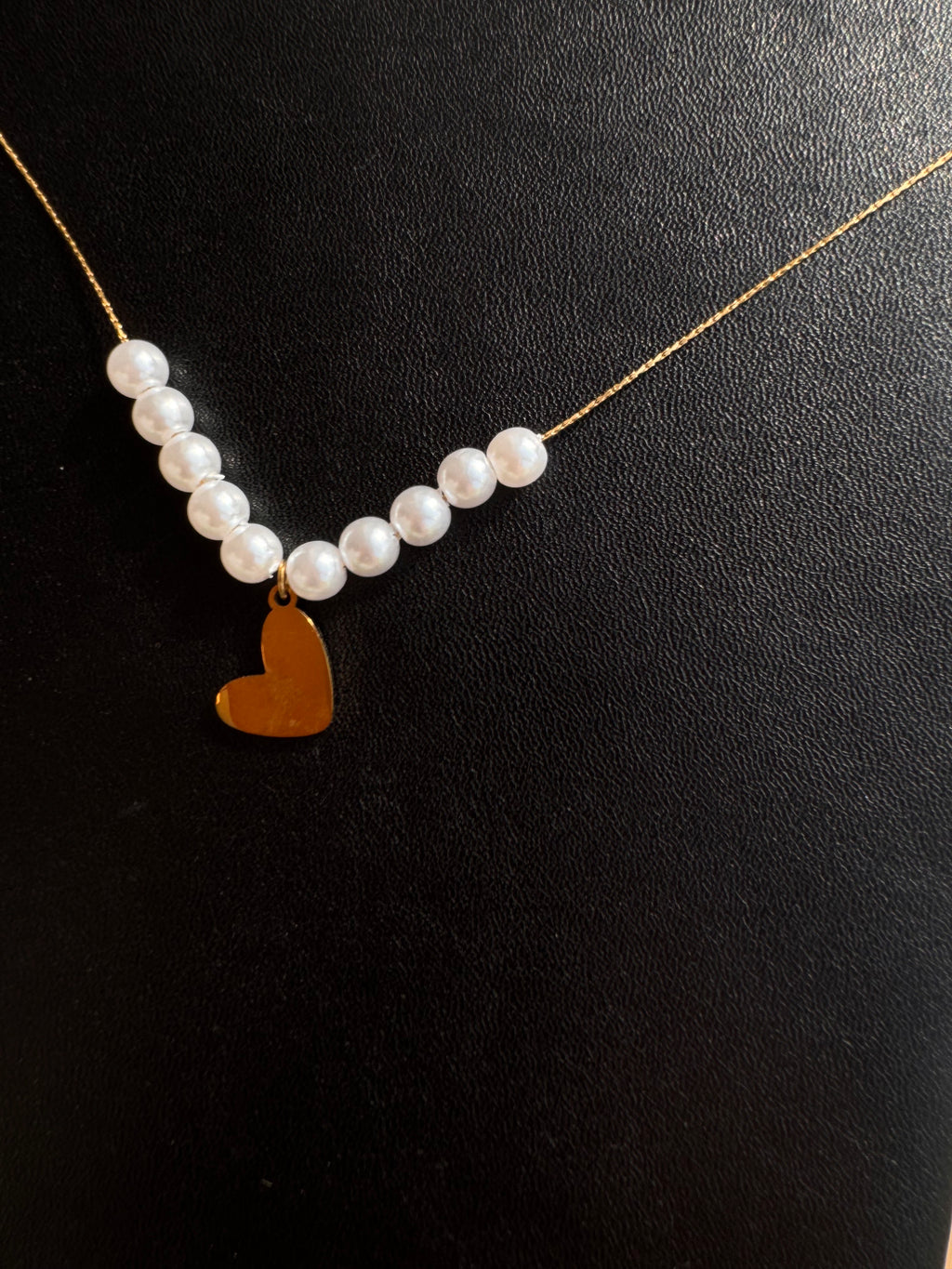 The Asymmetric Pearl Heart Necklace