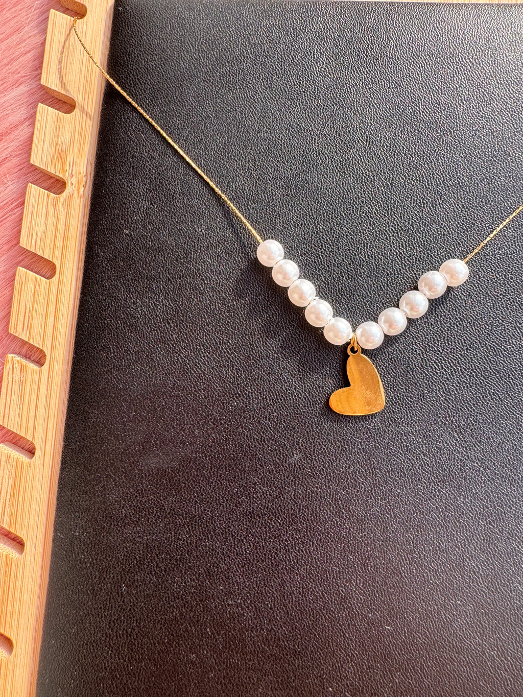 The Asymmetric Pearl Heart Necklace
