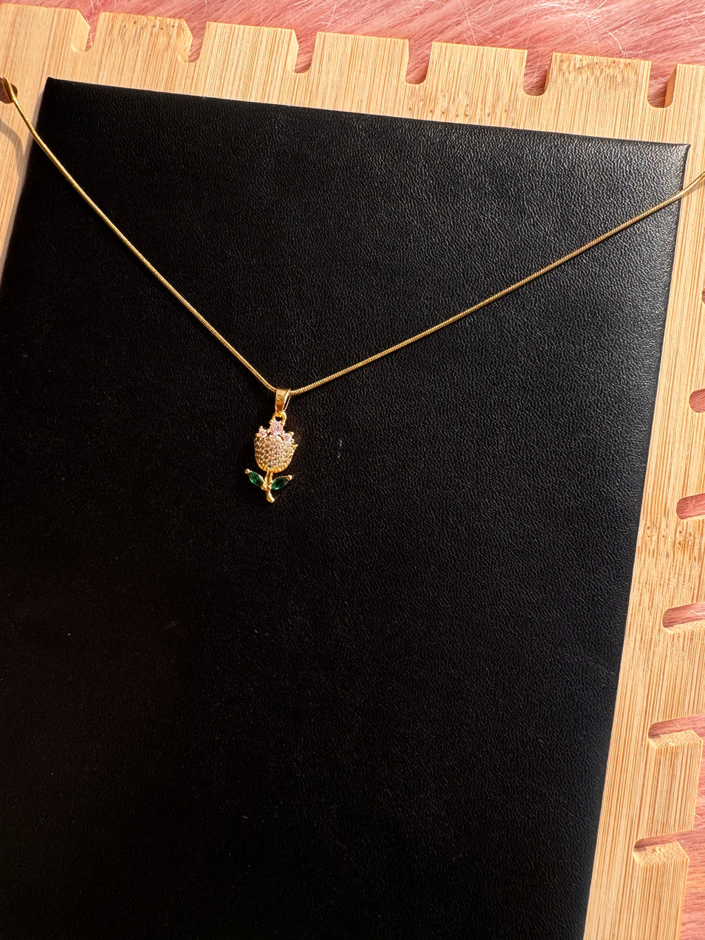 The Shimmering Tulip Pendant Necklace