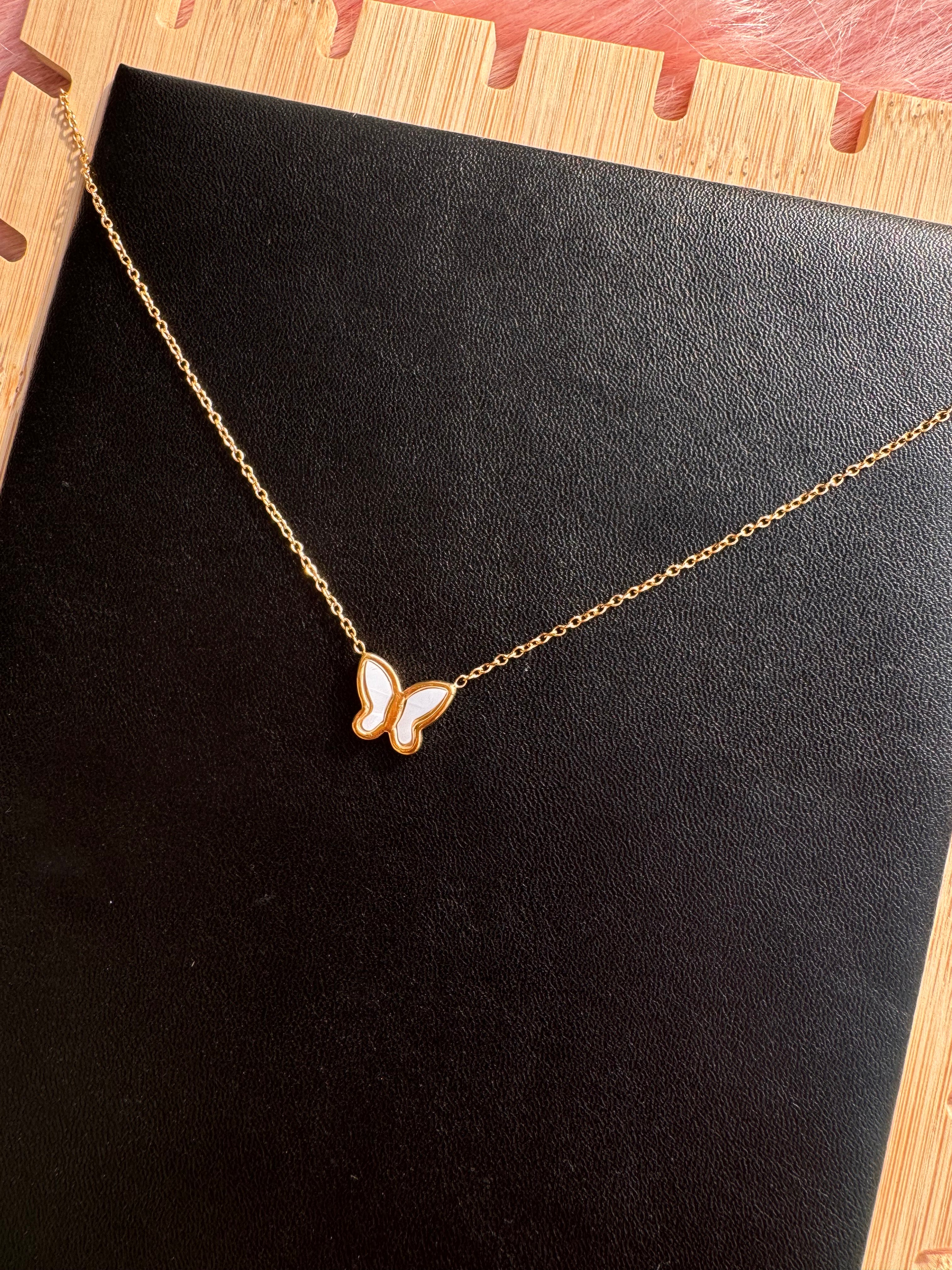 The Pearl-Lustre Butterfly Necklace