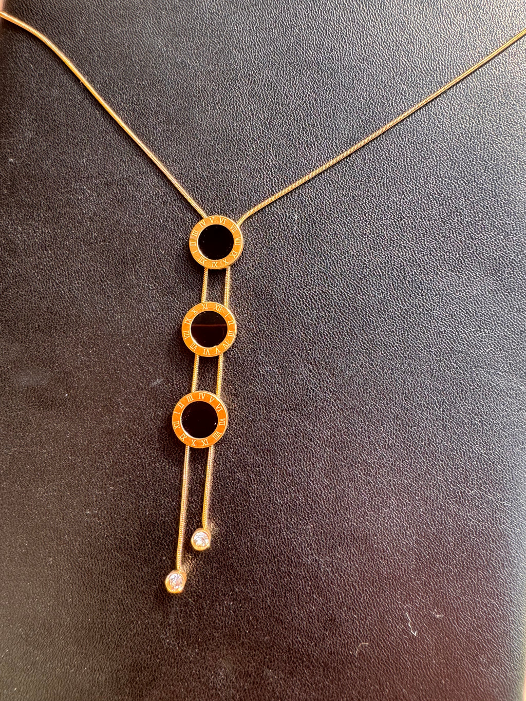 The Noir Roman Medallion Necklace