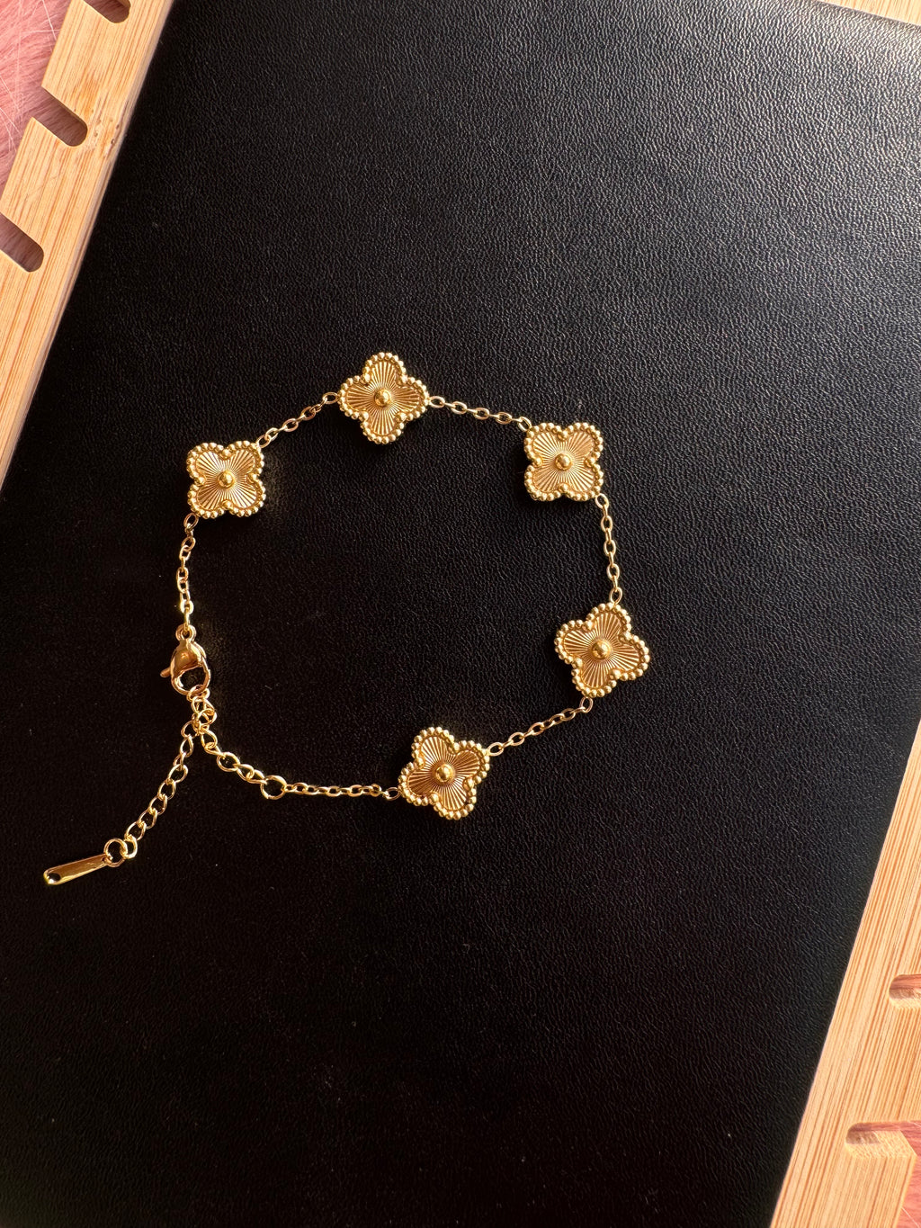 The Golden Sunburst Clover Bracelet