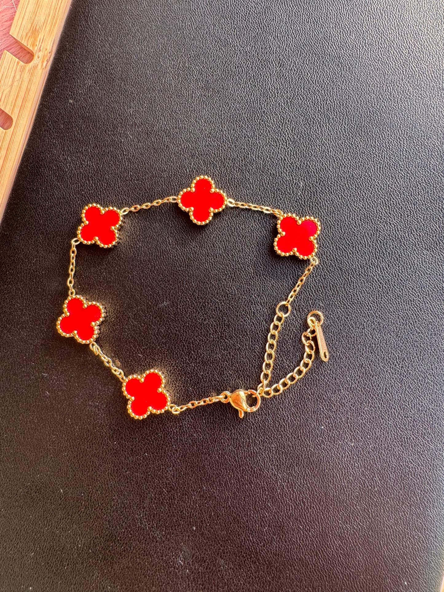 Crimson Clover Bracelet