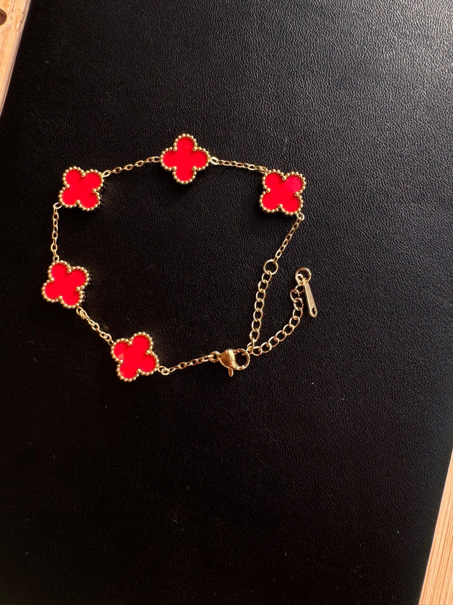 Crimson Clover Bracelet