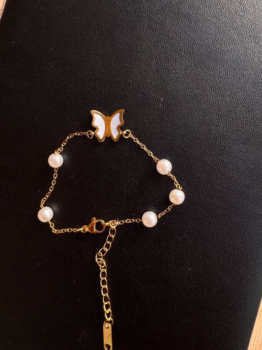 Pearlwing Butterfly Bracelet
