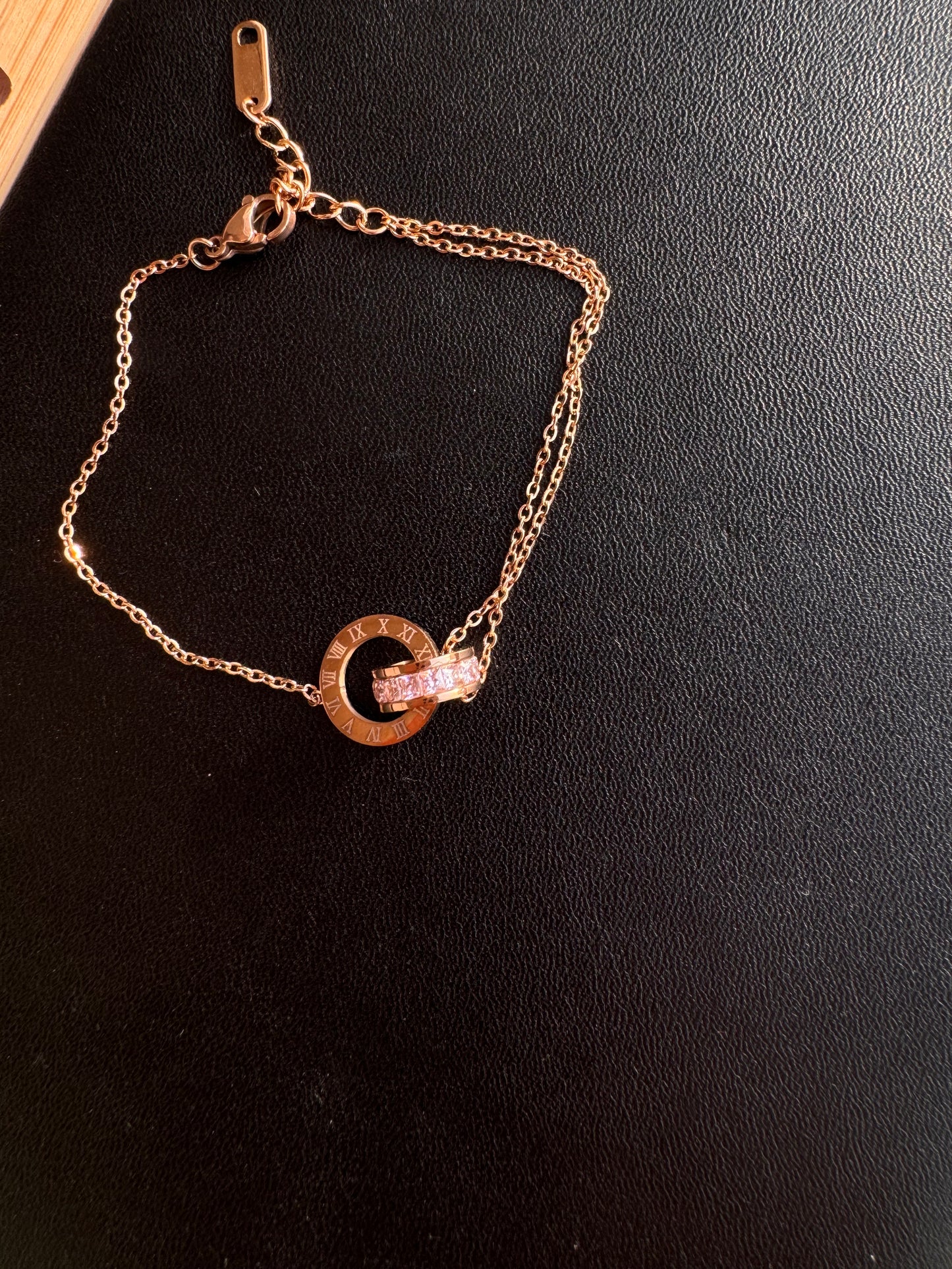 Roman Halo Double Chain Bracelet