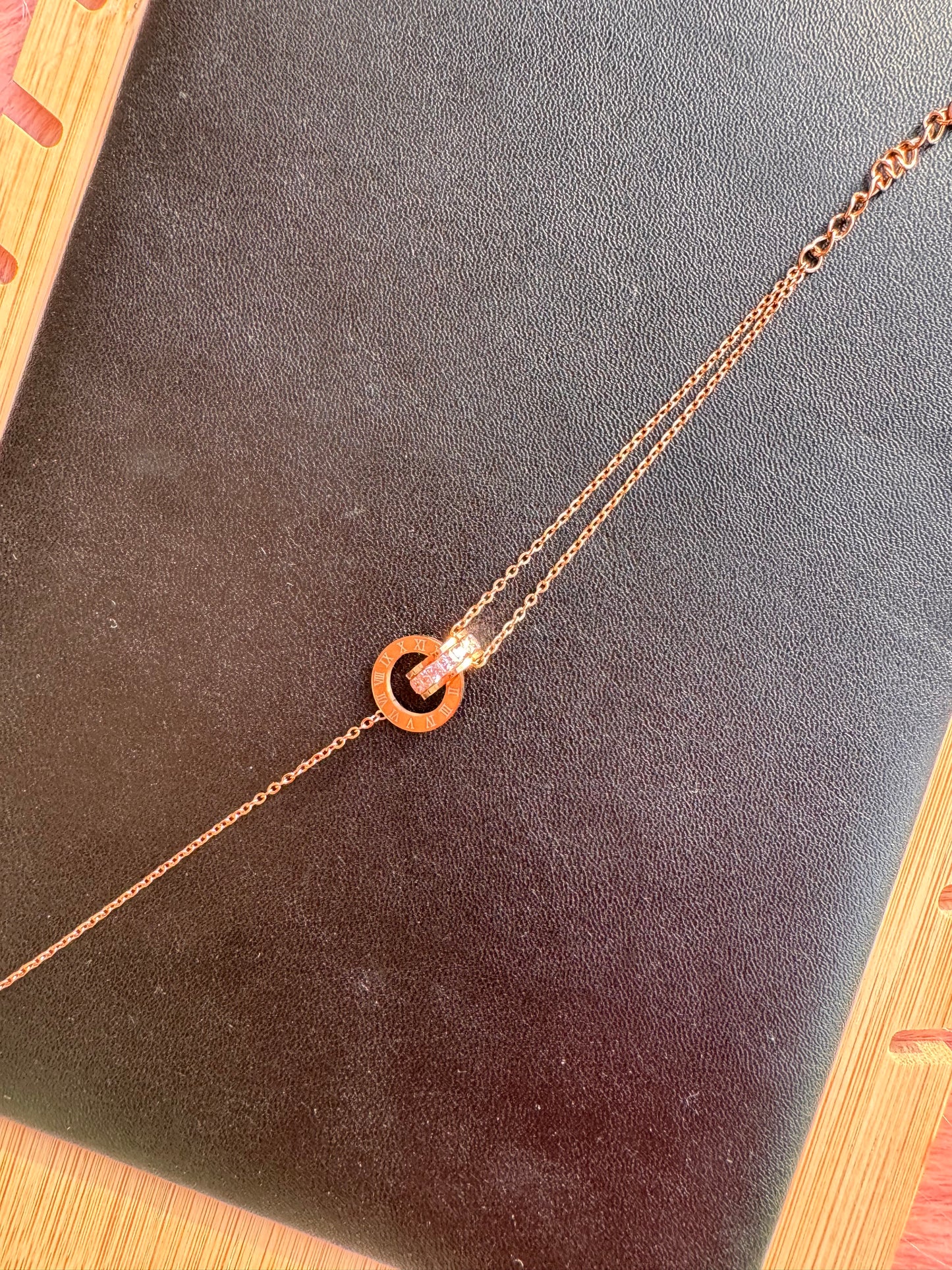 Roman Halo Double Chain Bracelet