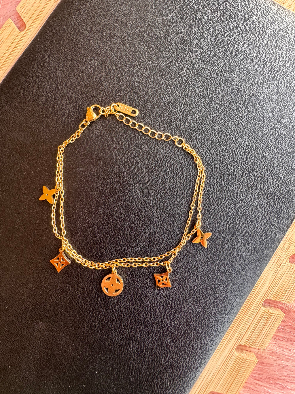 The Monogram Charm Layered Bracelet