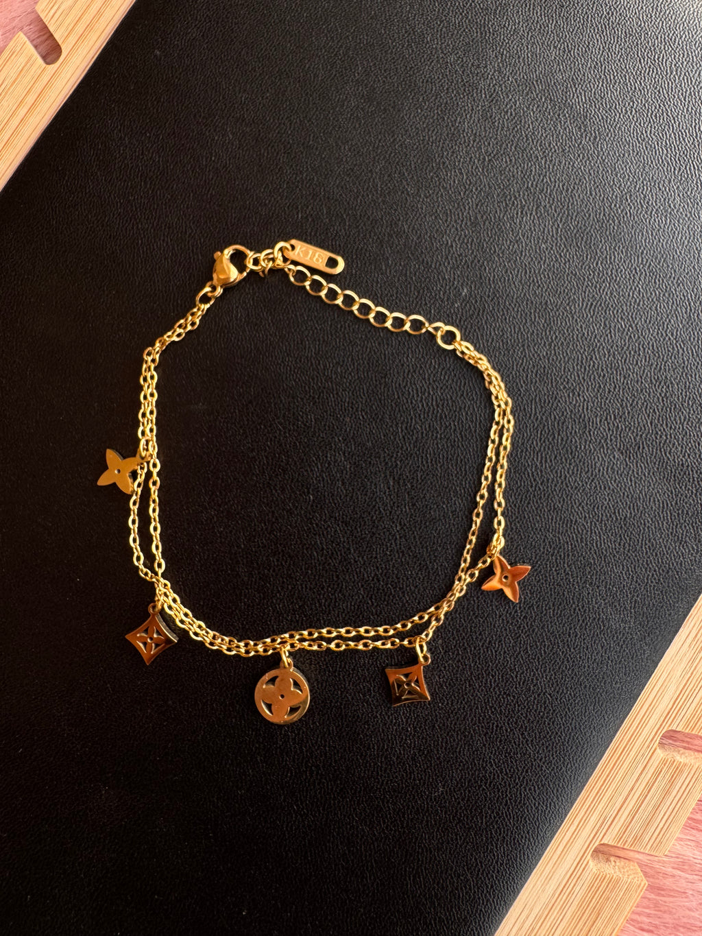 The Monogram Charm Layered Bracelet