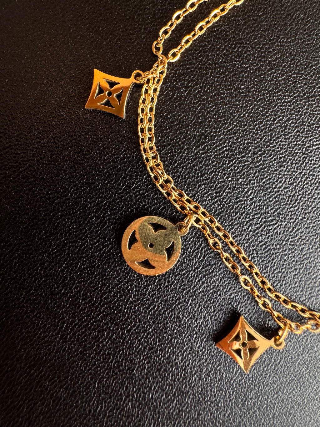 The Monogram Charm Layered Bracelet