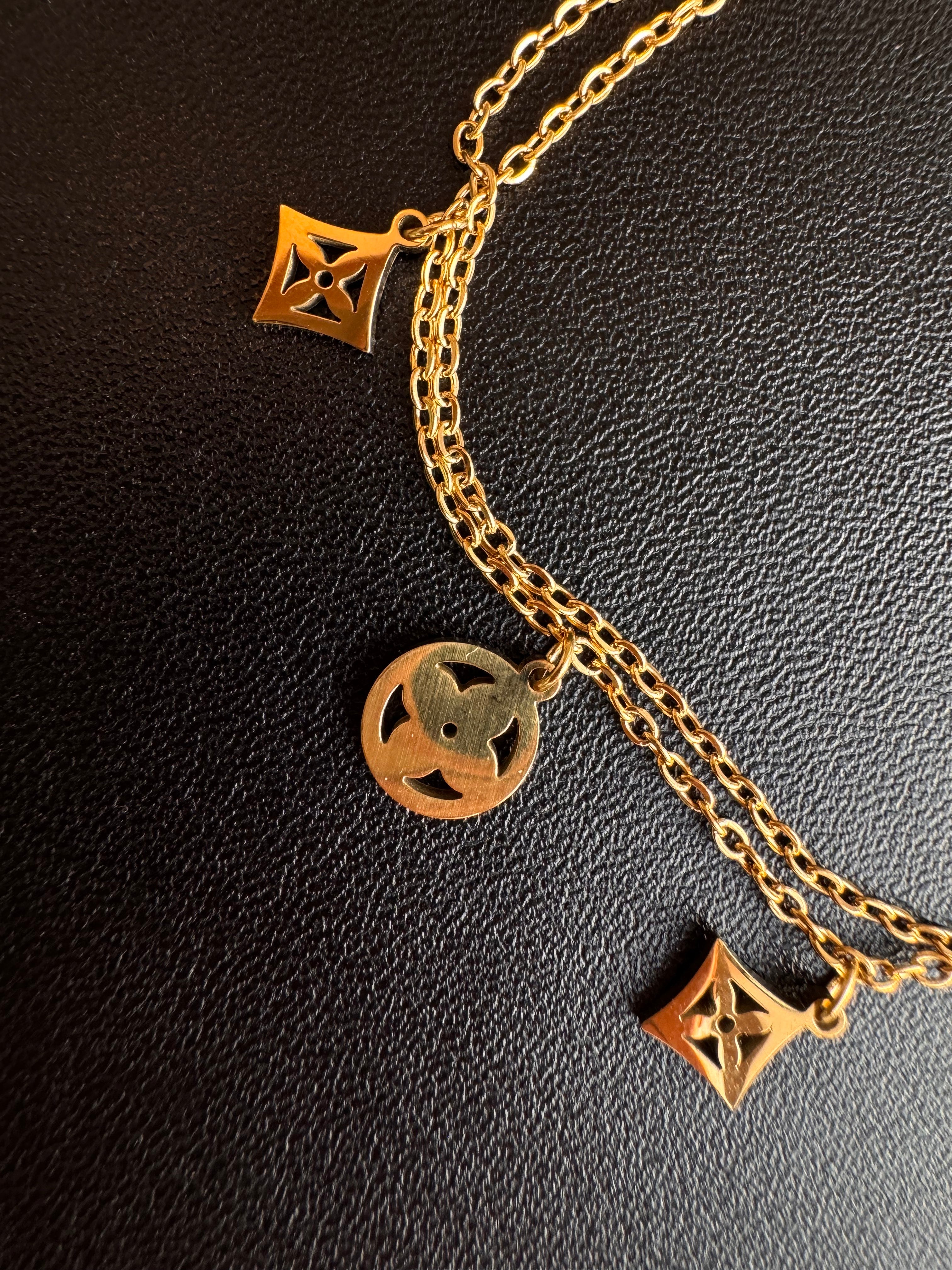 The Monogram Charm Layered Bracelet
