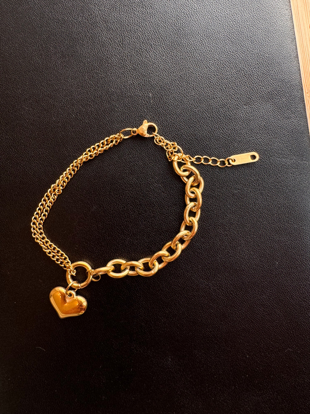 The Asymmetric Puffy Heart Bracelet
