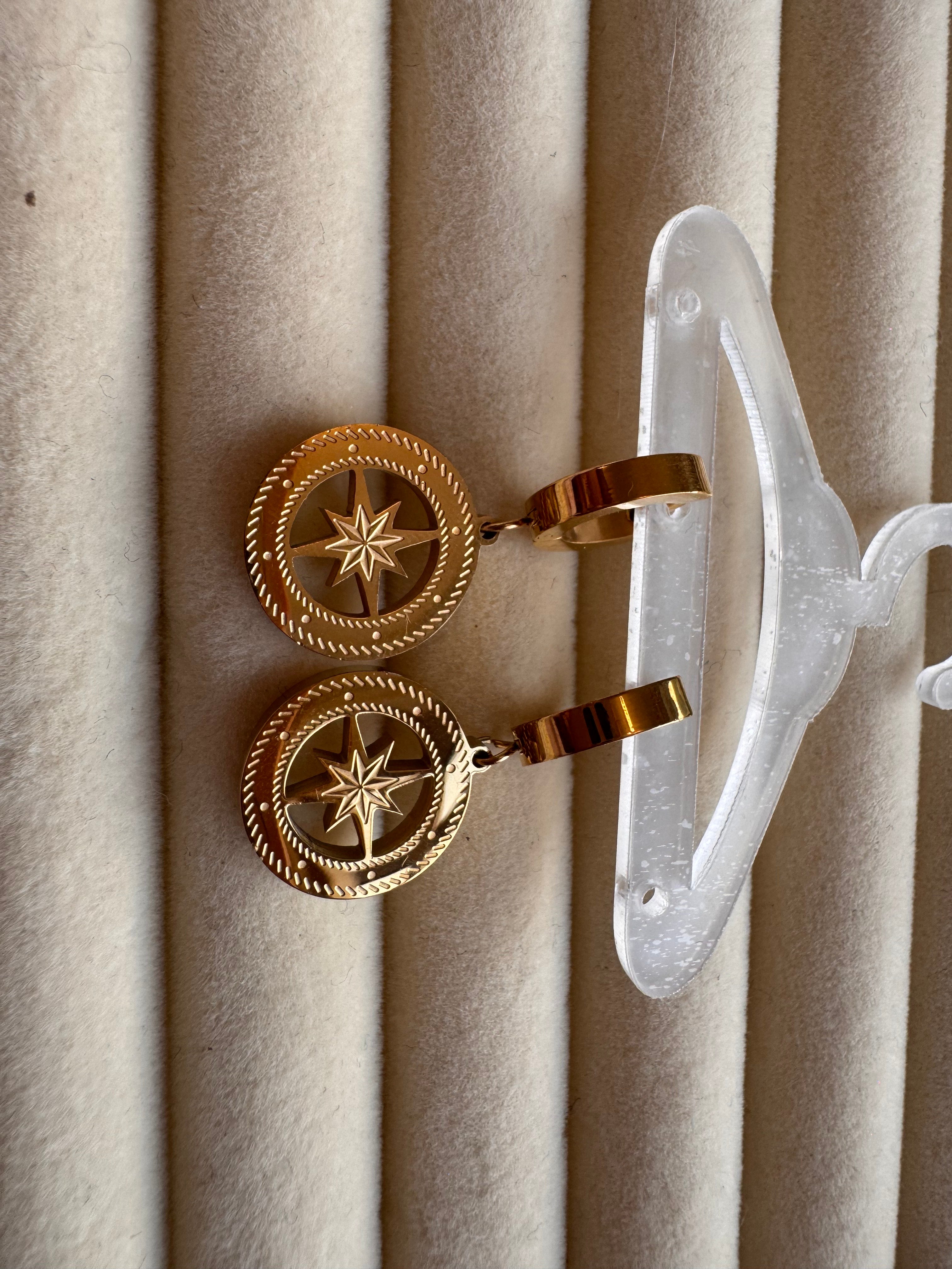 The Celestial Compass Huggie Drops