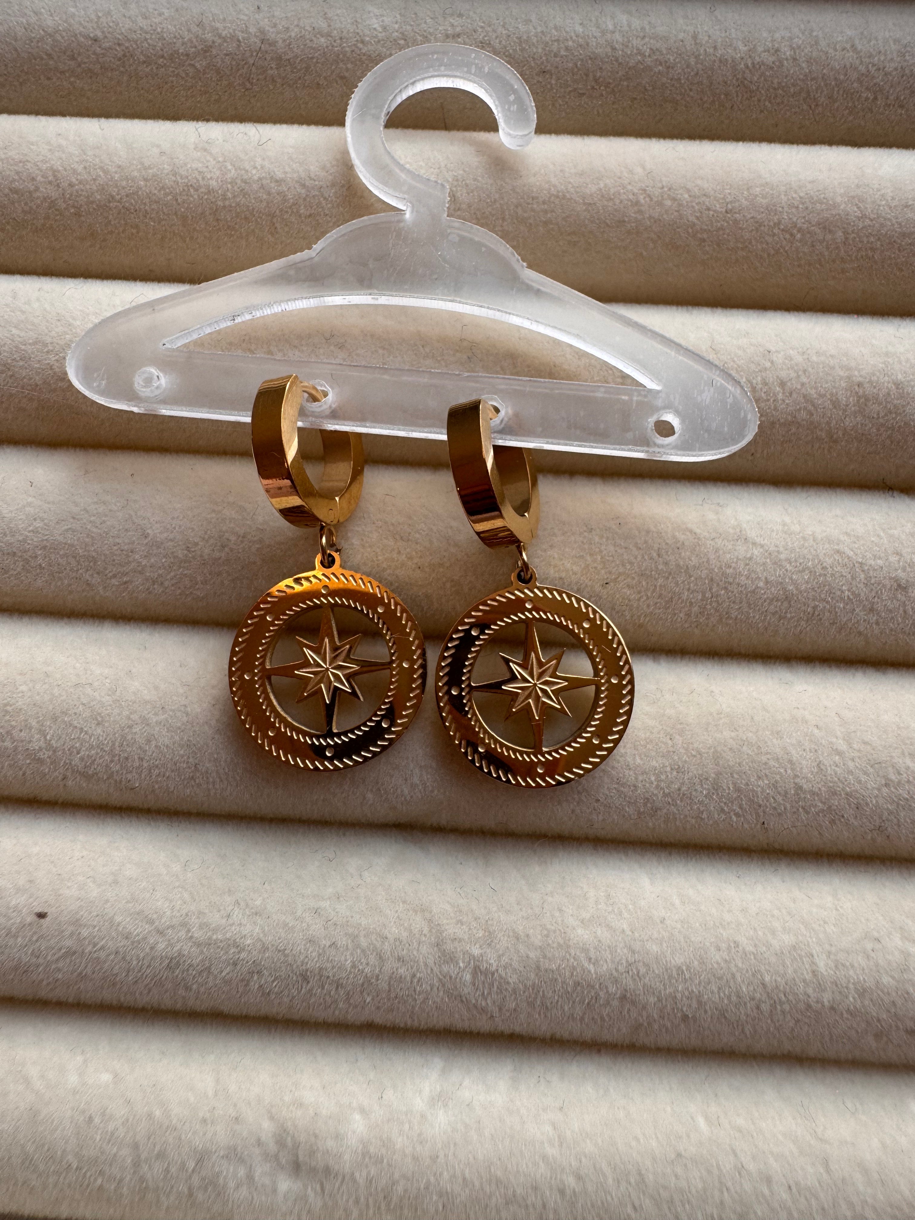 The Celestial Compass Huggie Drops