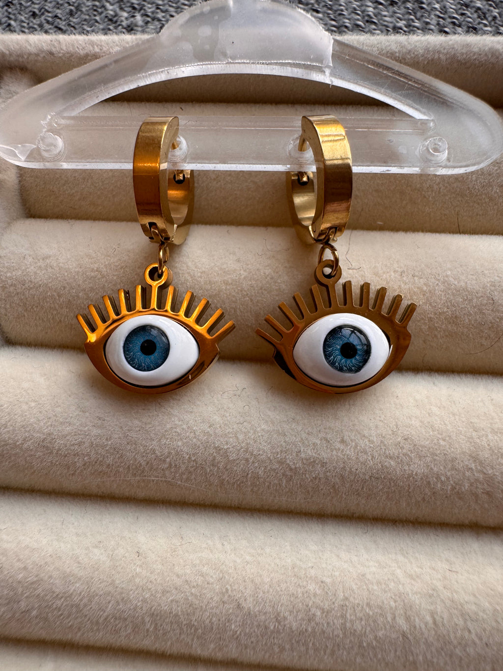 The Nazar Lash Huggie Earrings