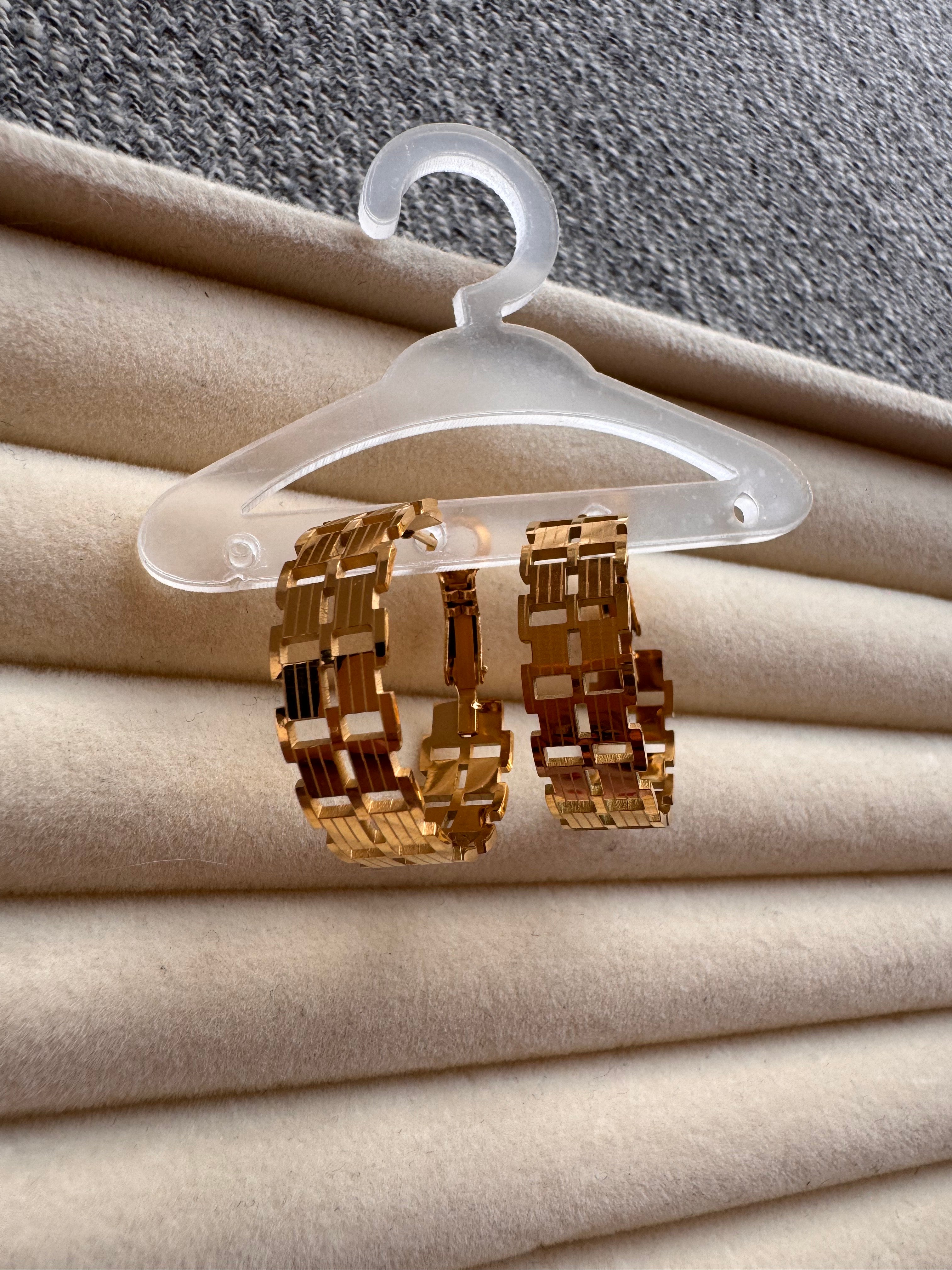 The Link Wide Hoop Earrings
