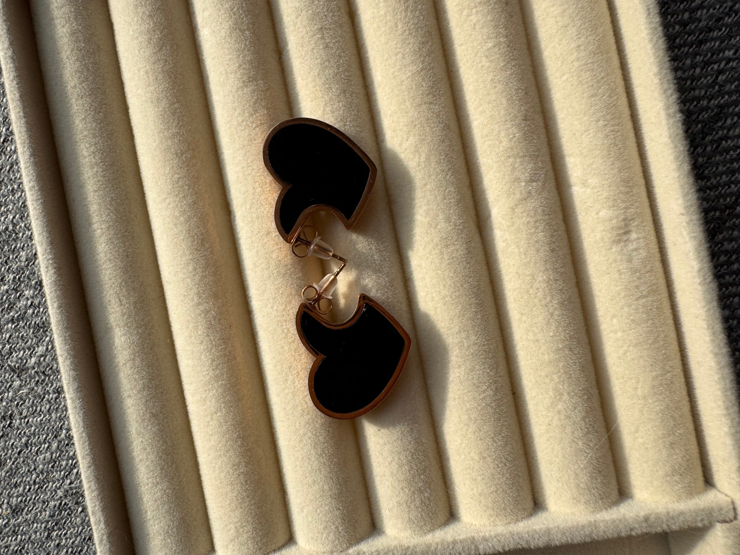 Black Heart Studs