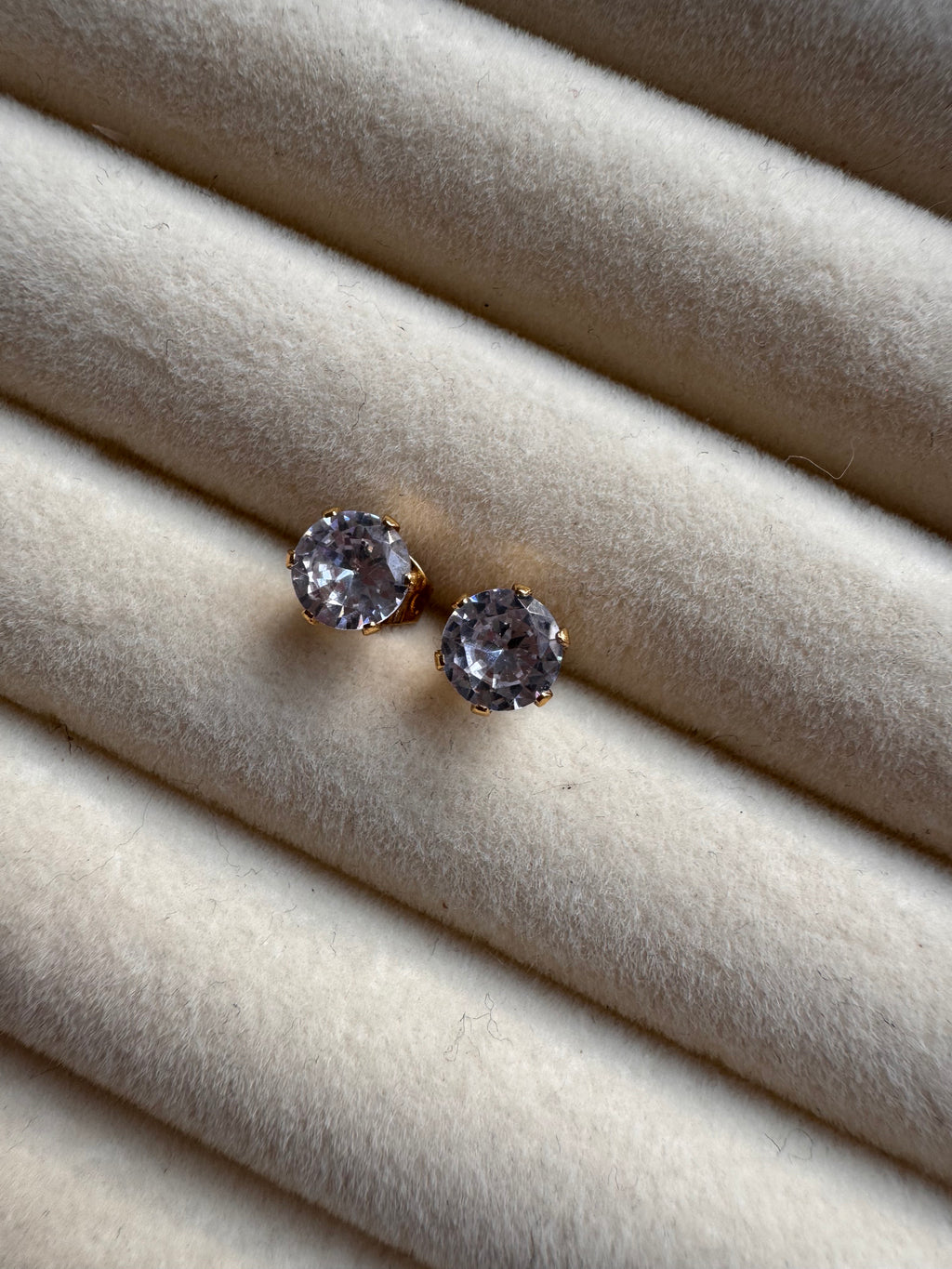 The Classic Solitaire CZ Gold Studs