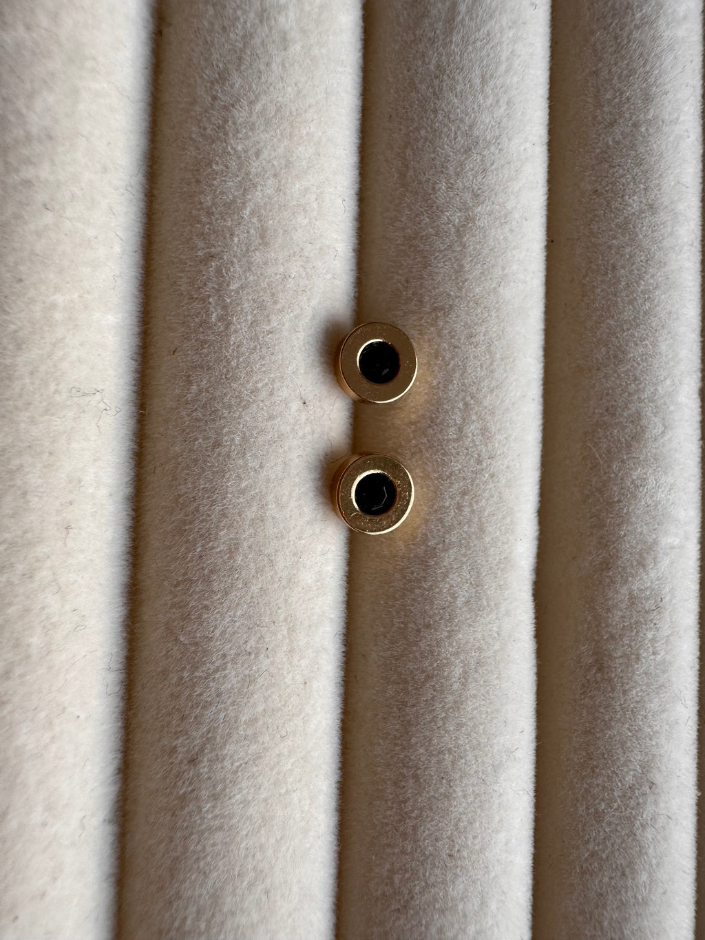 The Noir Circular Enamel Studs