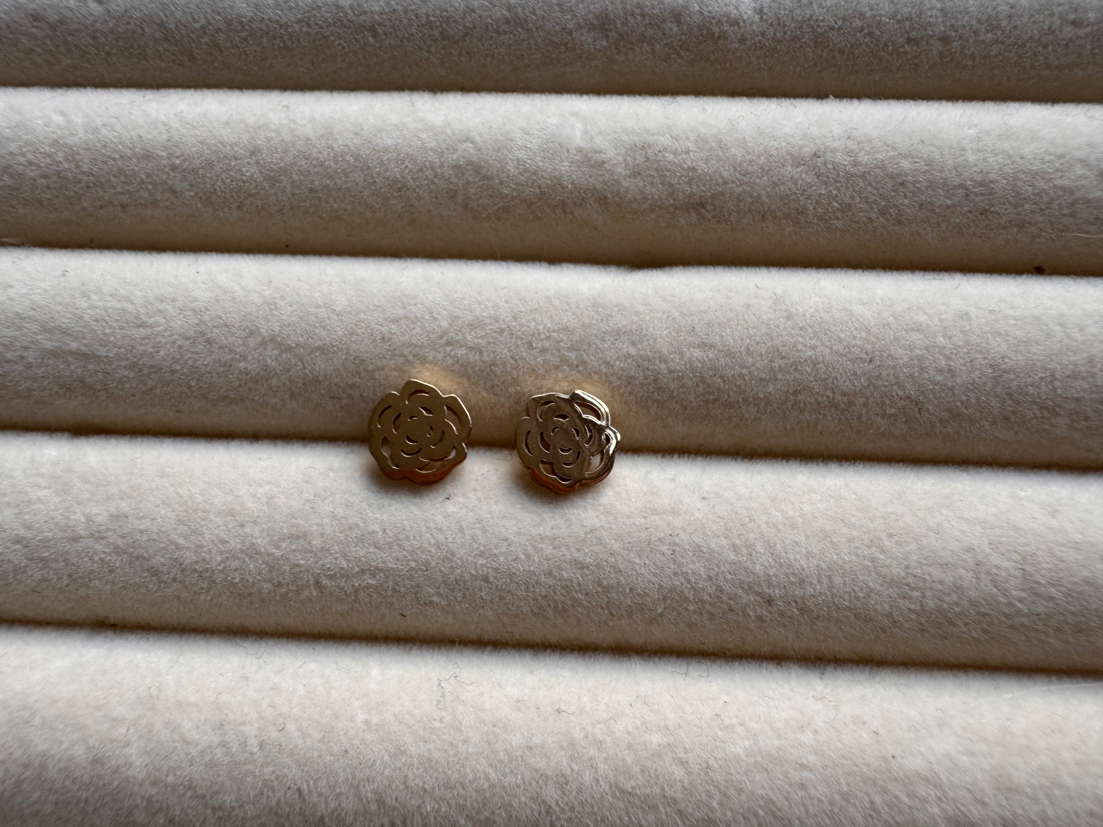 The Openwork Gold Studs