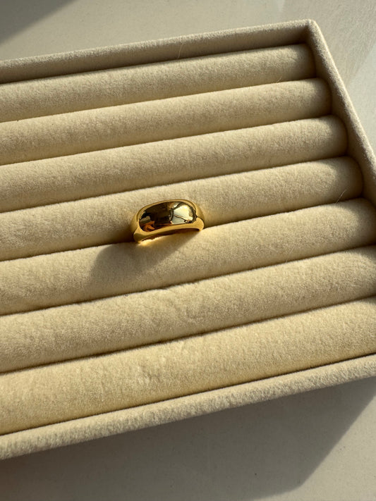Golden Hour Dome Ring