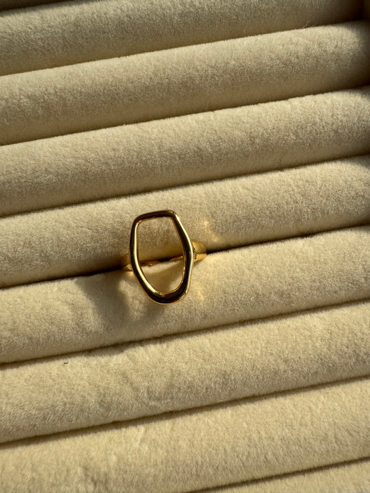 Sculpted Open Frame Ring