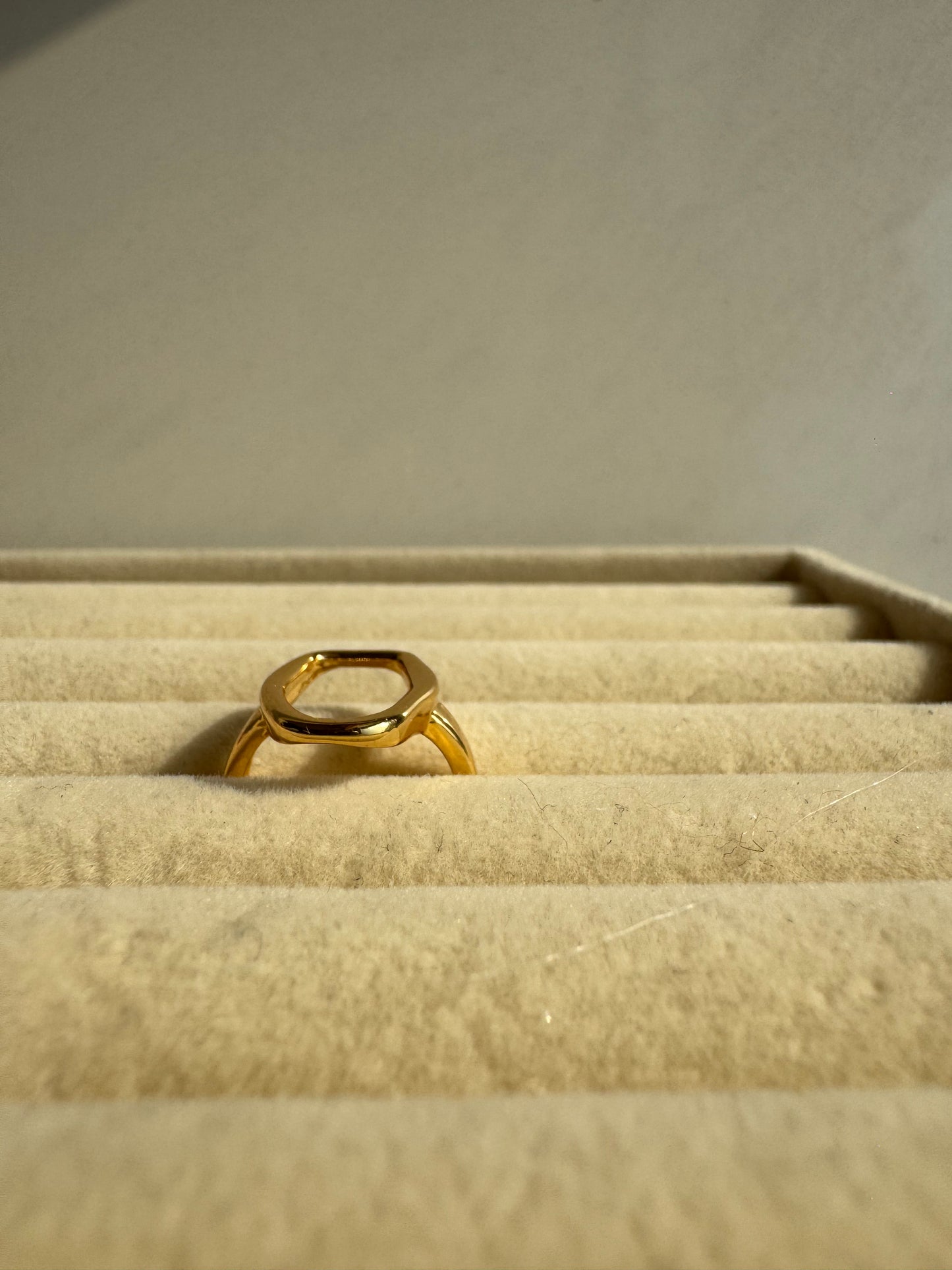 Sculpted Open Frame Ring